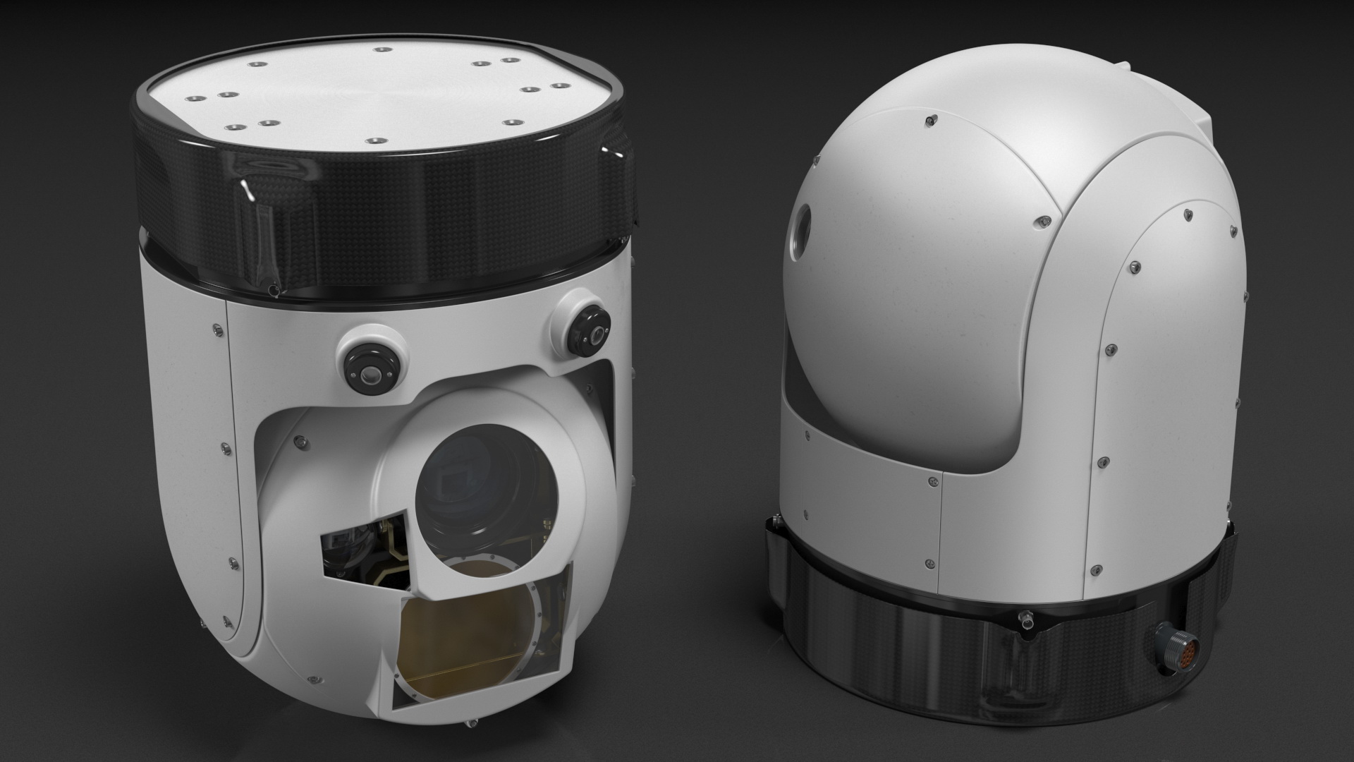 Gyro Stabilized Multisensor Surveillance System 3D