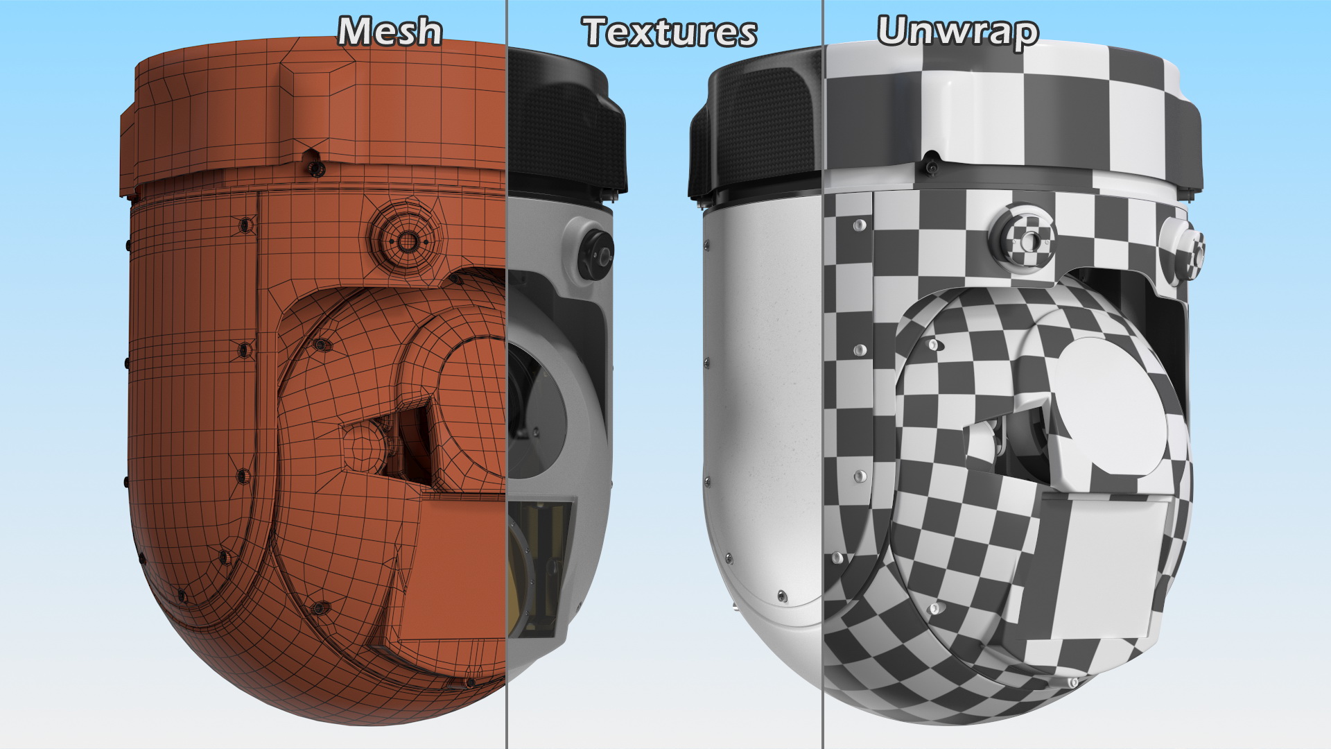 Gyro Stabilized Multisensor Surveillance System 3D