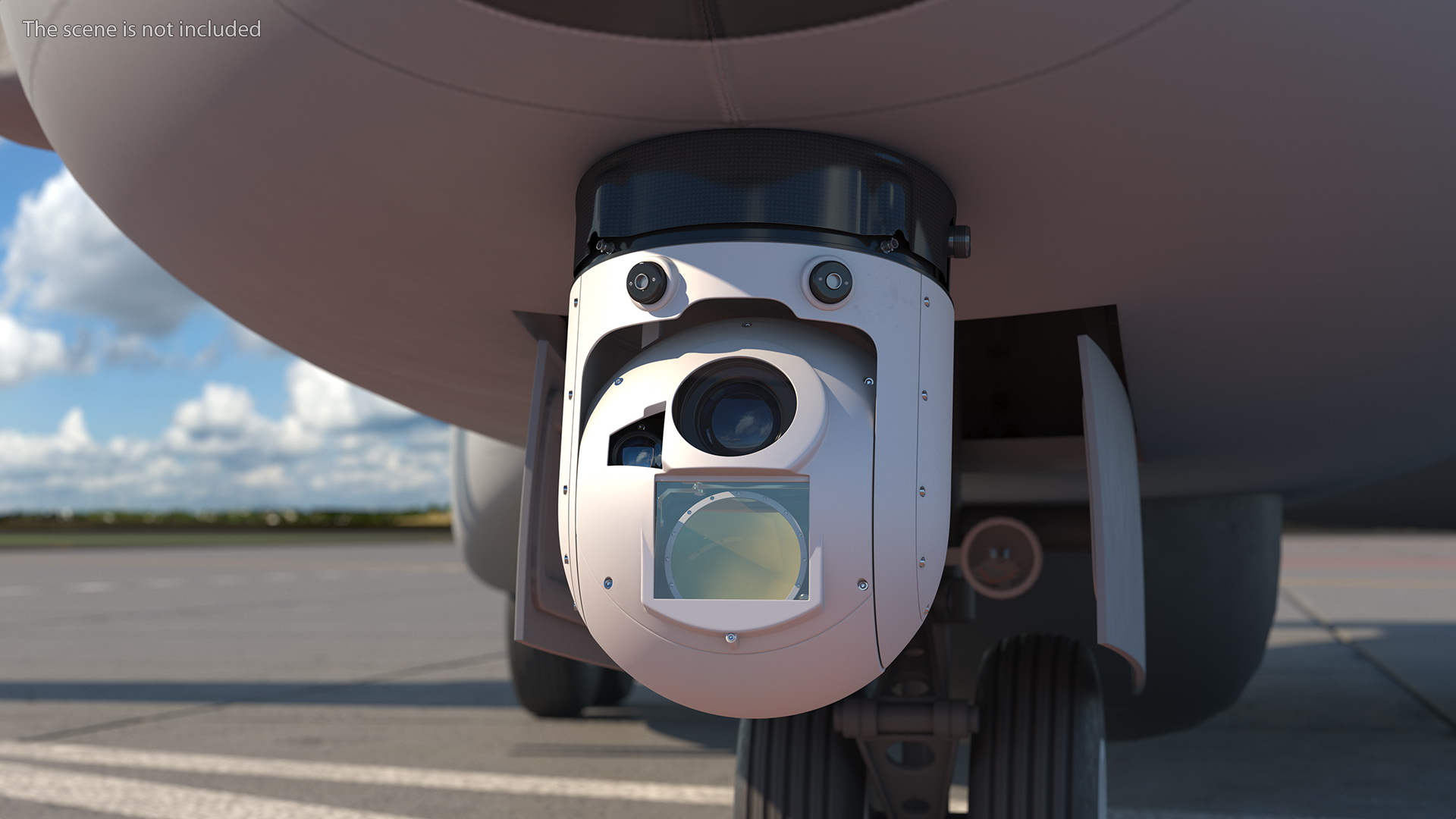 Gyro Stabilized Multisensor Surveillance System 3D