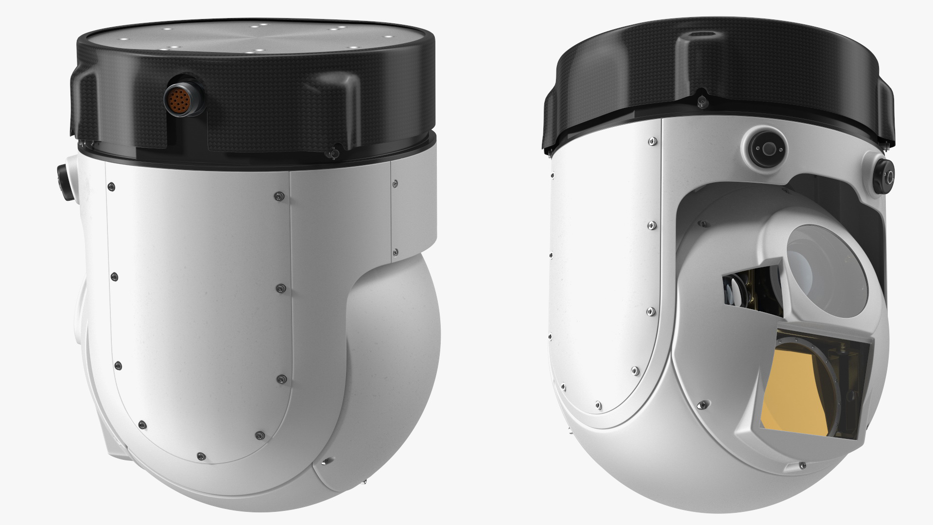 Gyro Stabilized Multisensor Surveillance System 3D