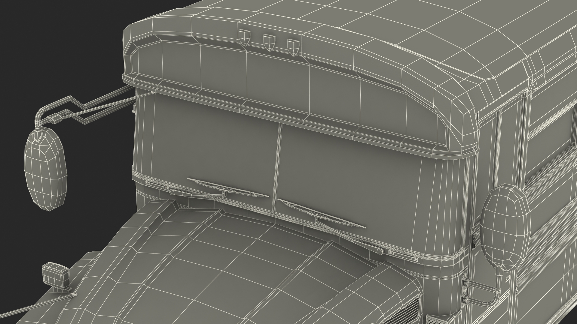 Blue Bird Commercial Bus 3D model