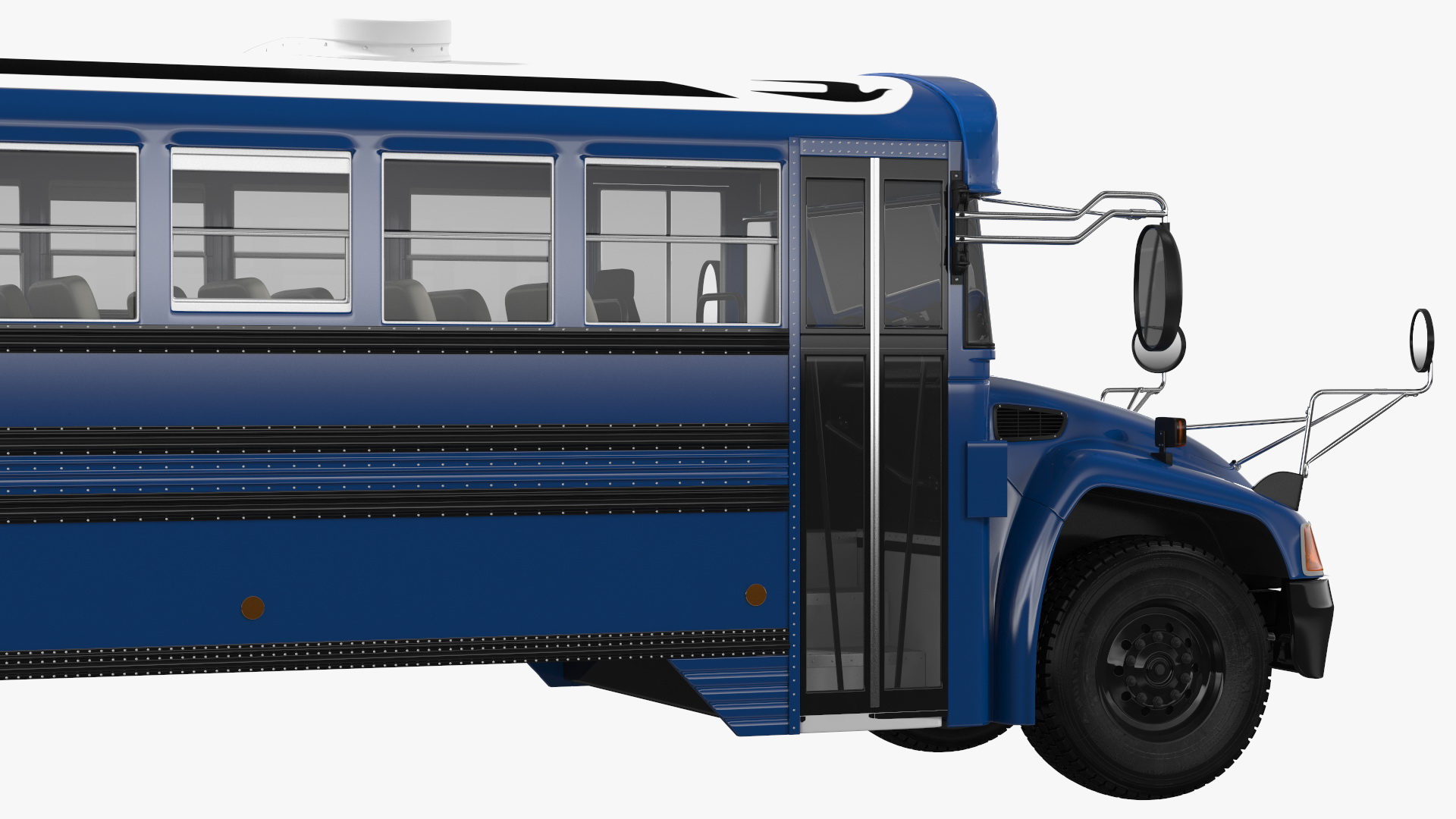 Blue Bird Commercial Bus 3D model