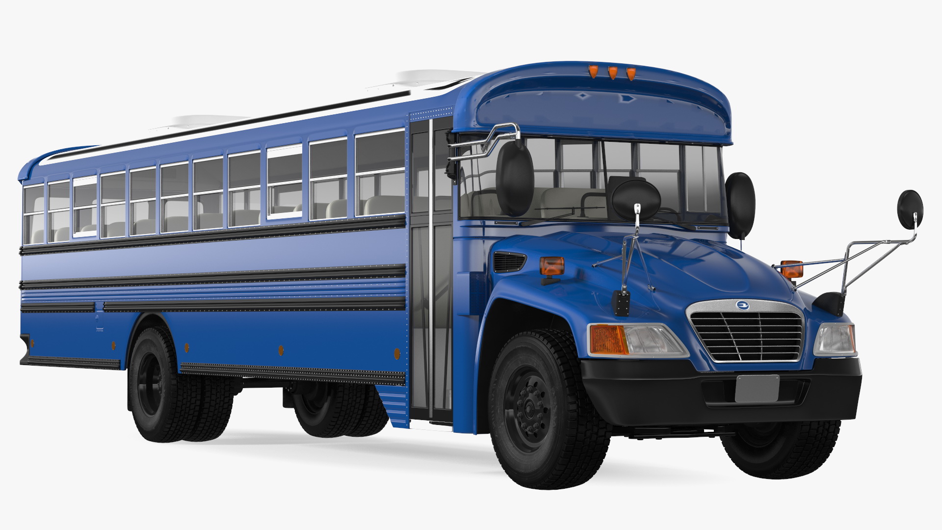 Blue Bird Commercial Bus 3D model