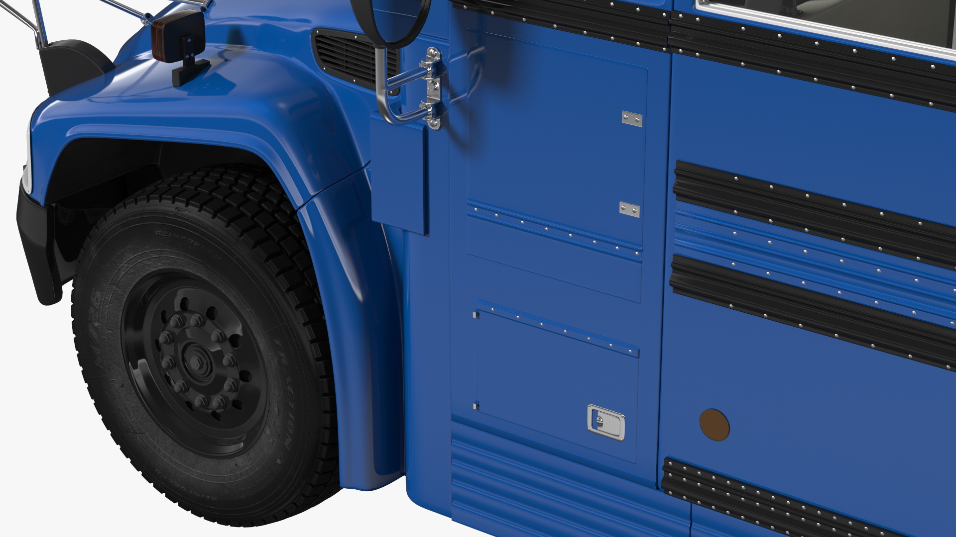 Blue Bird Commercial Bus 3D model