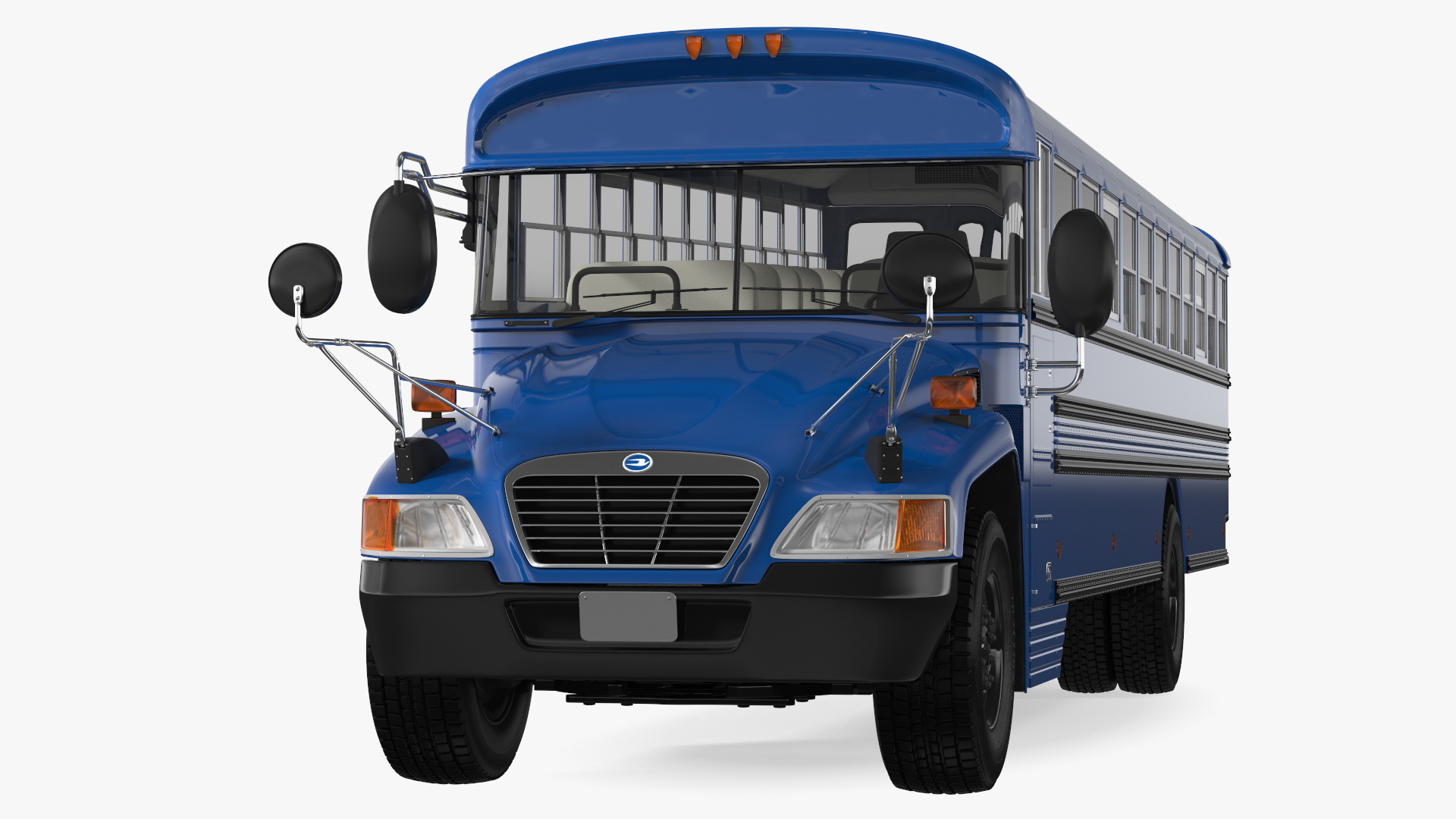 Blue Bird Commercial Bus 3D model