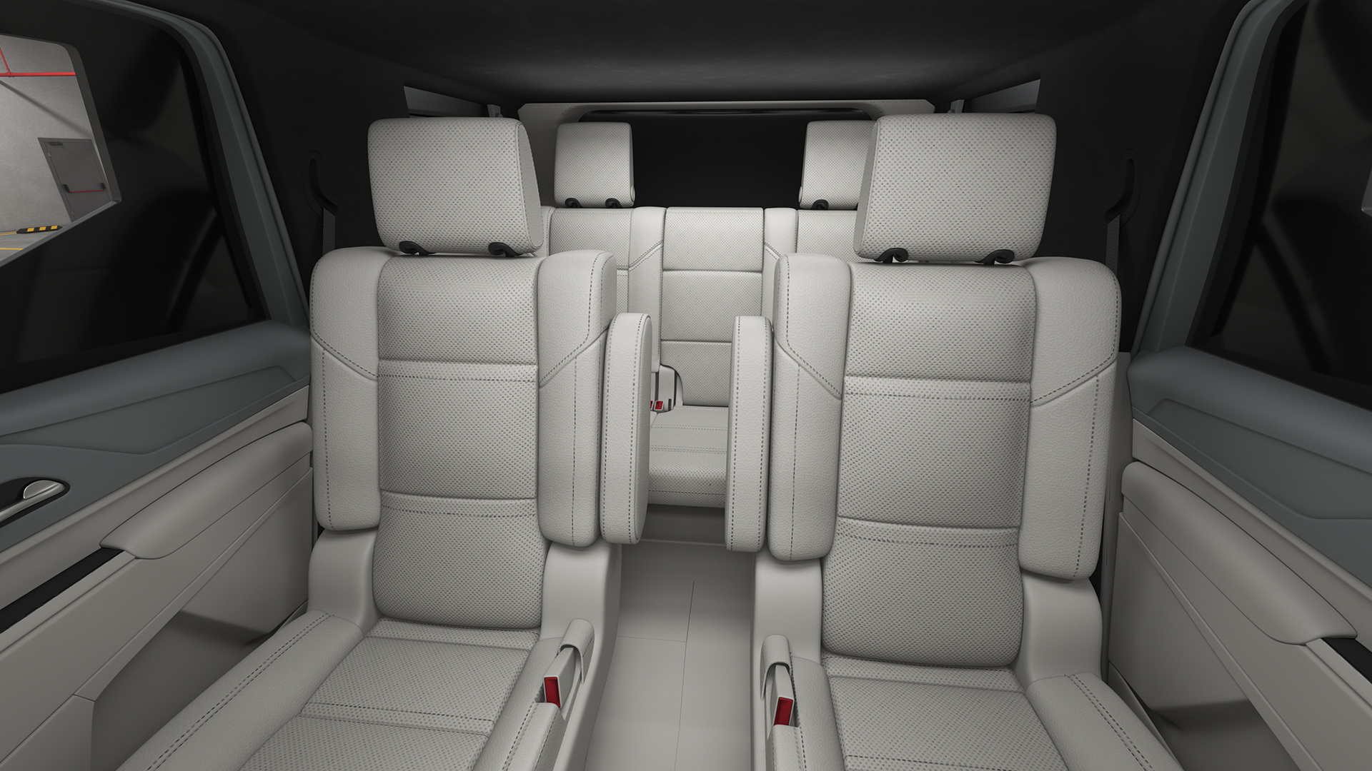 3D 2023 Rezvani Vengeance Armored SUV Lights On Rigged