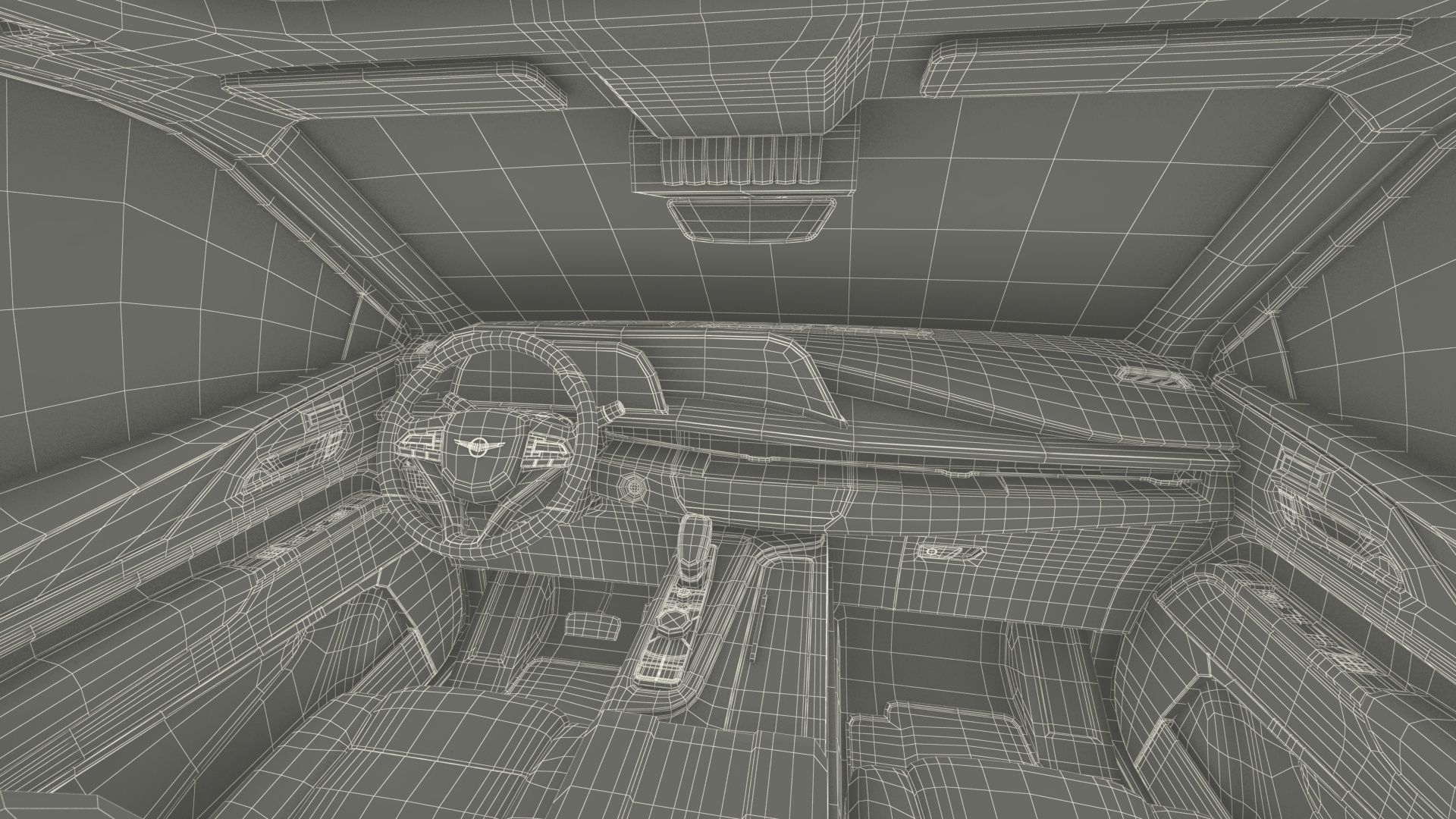 3D 2023 Rezvani Vengeance Armored SUV Lights On Rigged