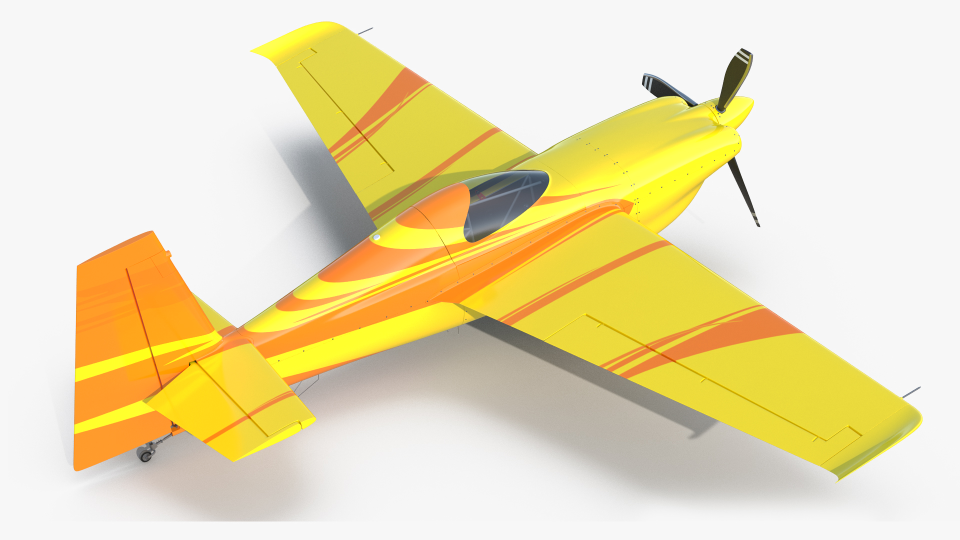 Sport Aerobatic Aircraft Generic Rigged 3D model