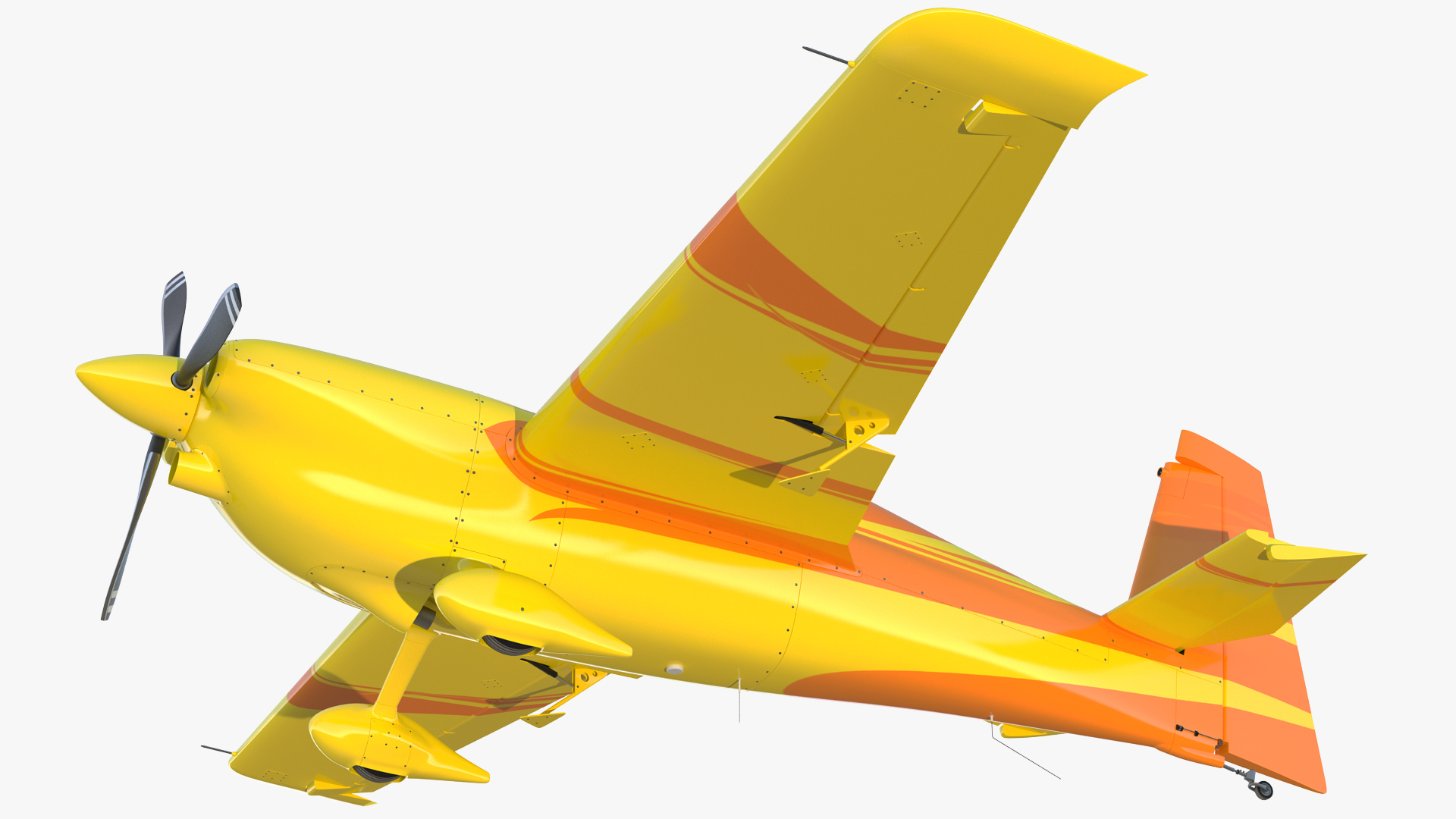 Sport Aerobatic Aircraft Generic Rigged 3D model