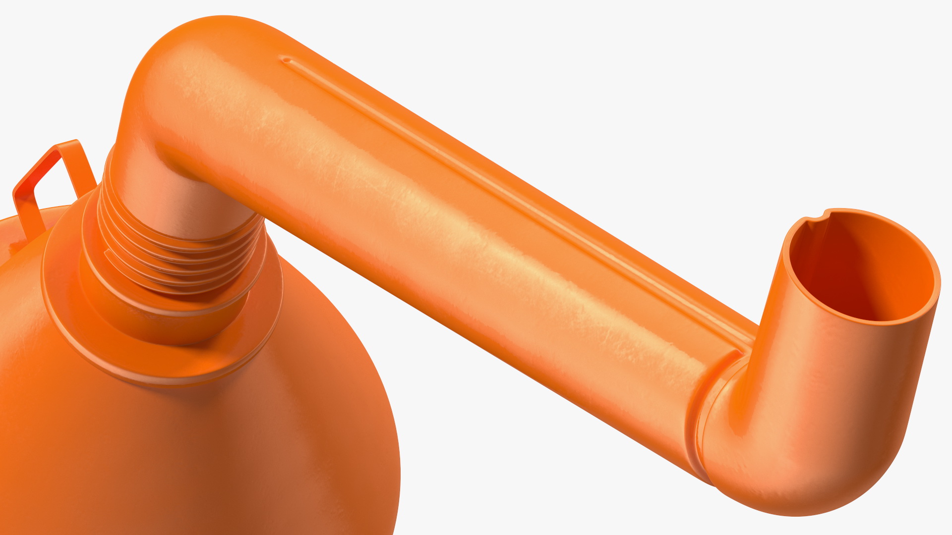 Plastic Fuel Funnel with Handle and Mesh Filter 3D