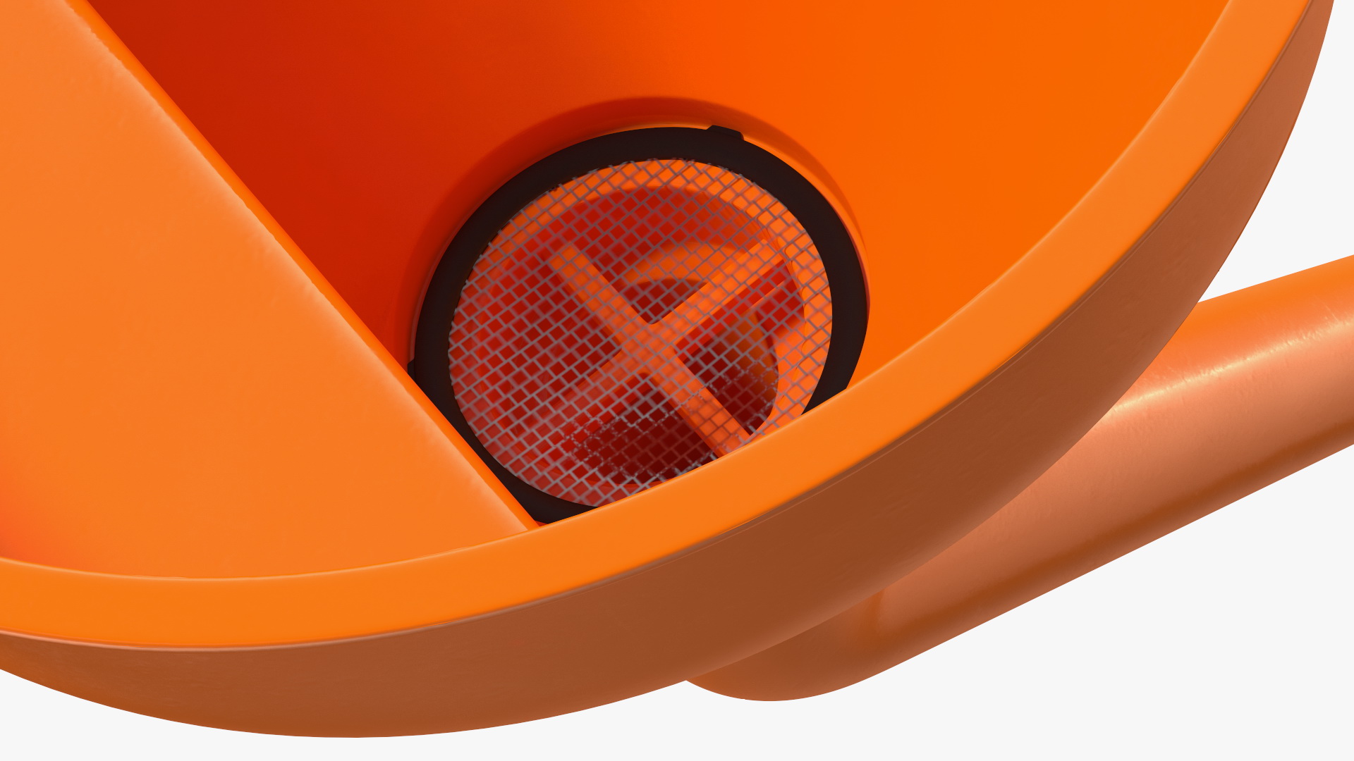 Plastic Fuel Funnel with Handle and Mesh Filter 3D
