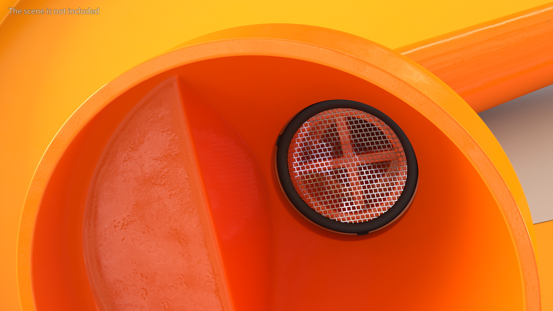 Plastic Fuel Funnel with Handle and Mesh Filter 3D