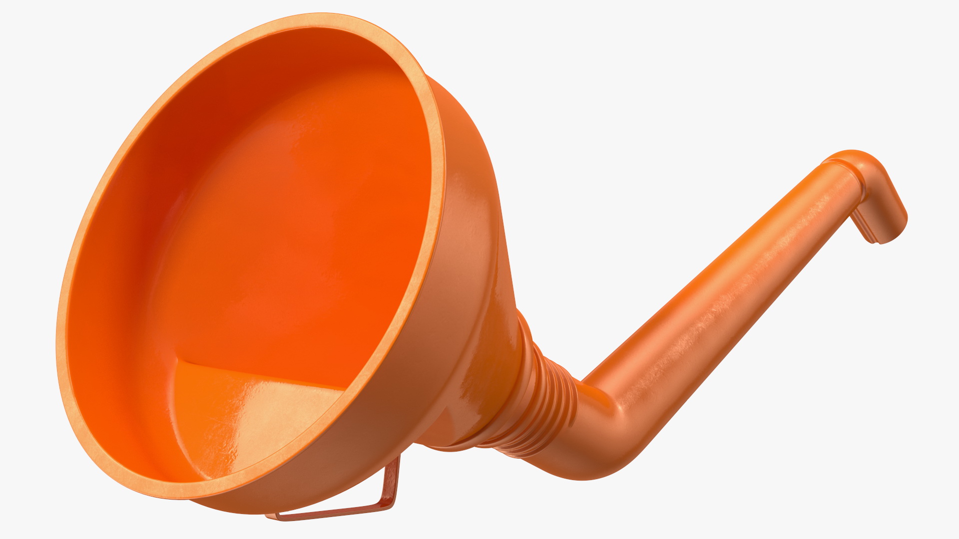 Plastic Fuel Funnel with Handle and Mesh Filter 3D