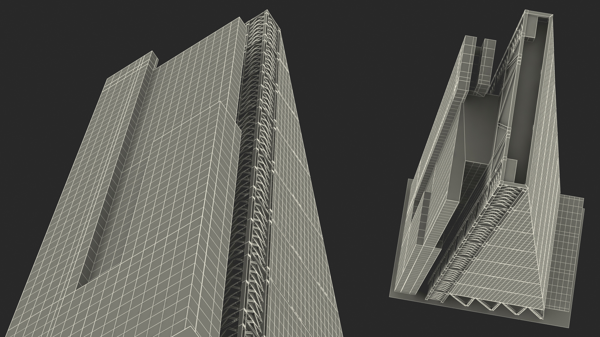 3D model Leadenhall Building Night Glow