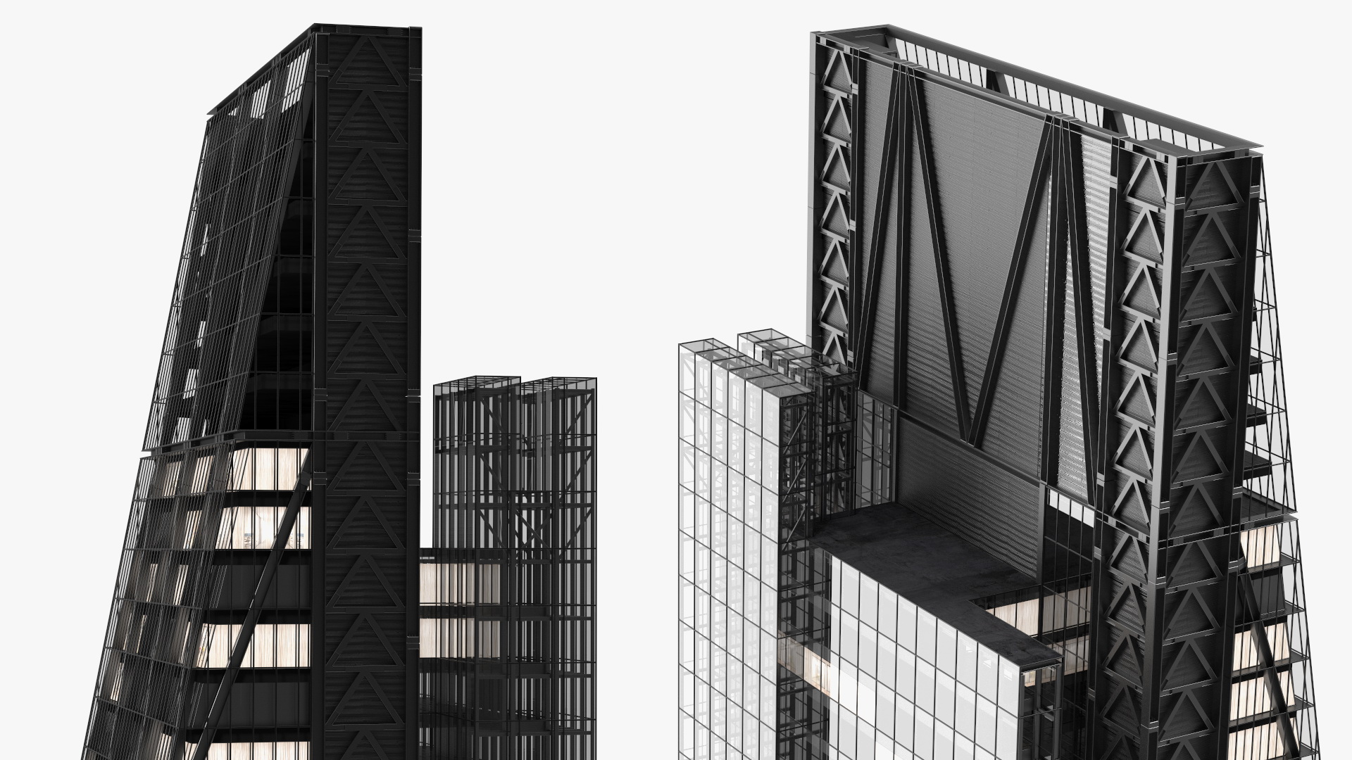 3D model Leadenhall Building Night Glow
