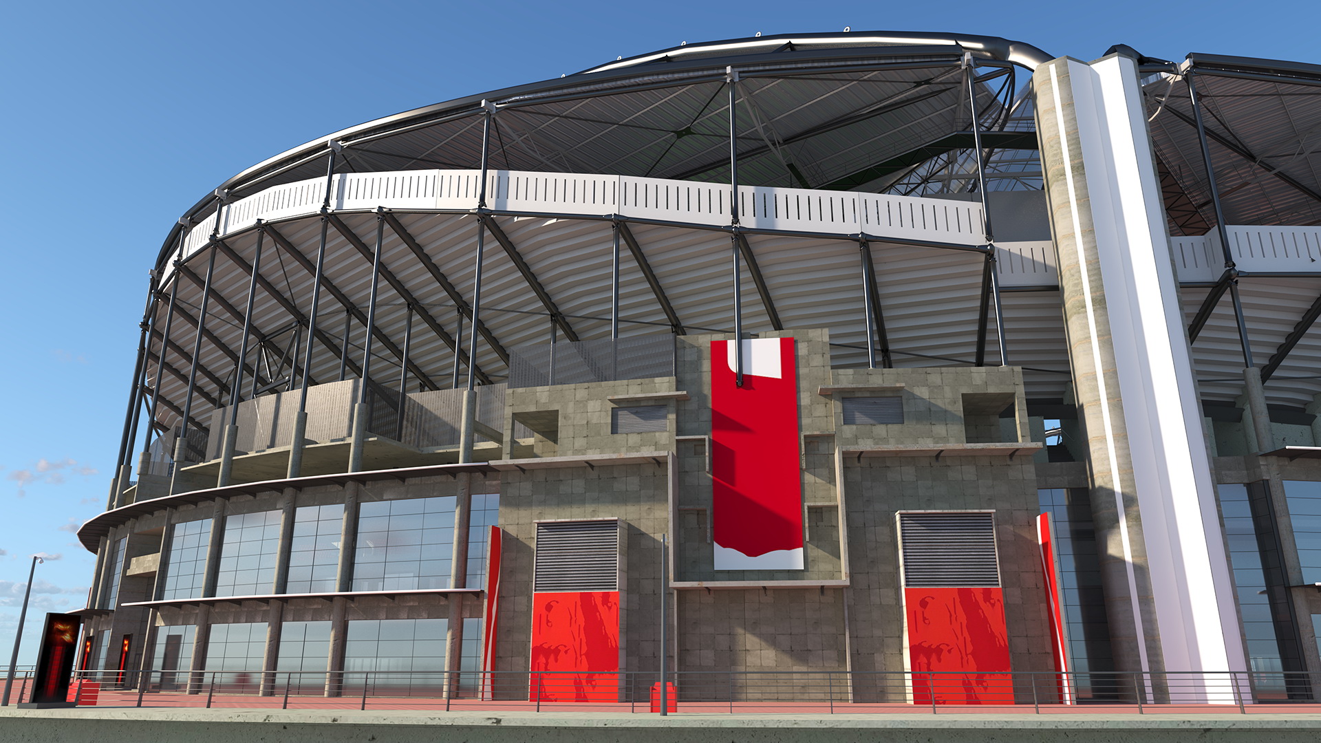 3D Sports Soccer Stadium