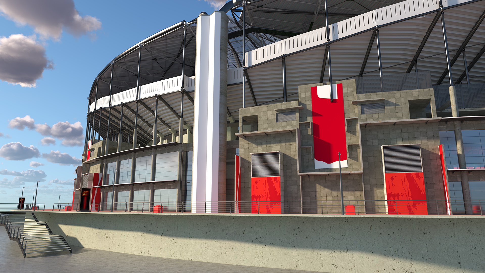 3D Sports Soccer Stadium