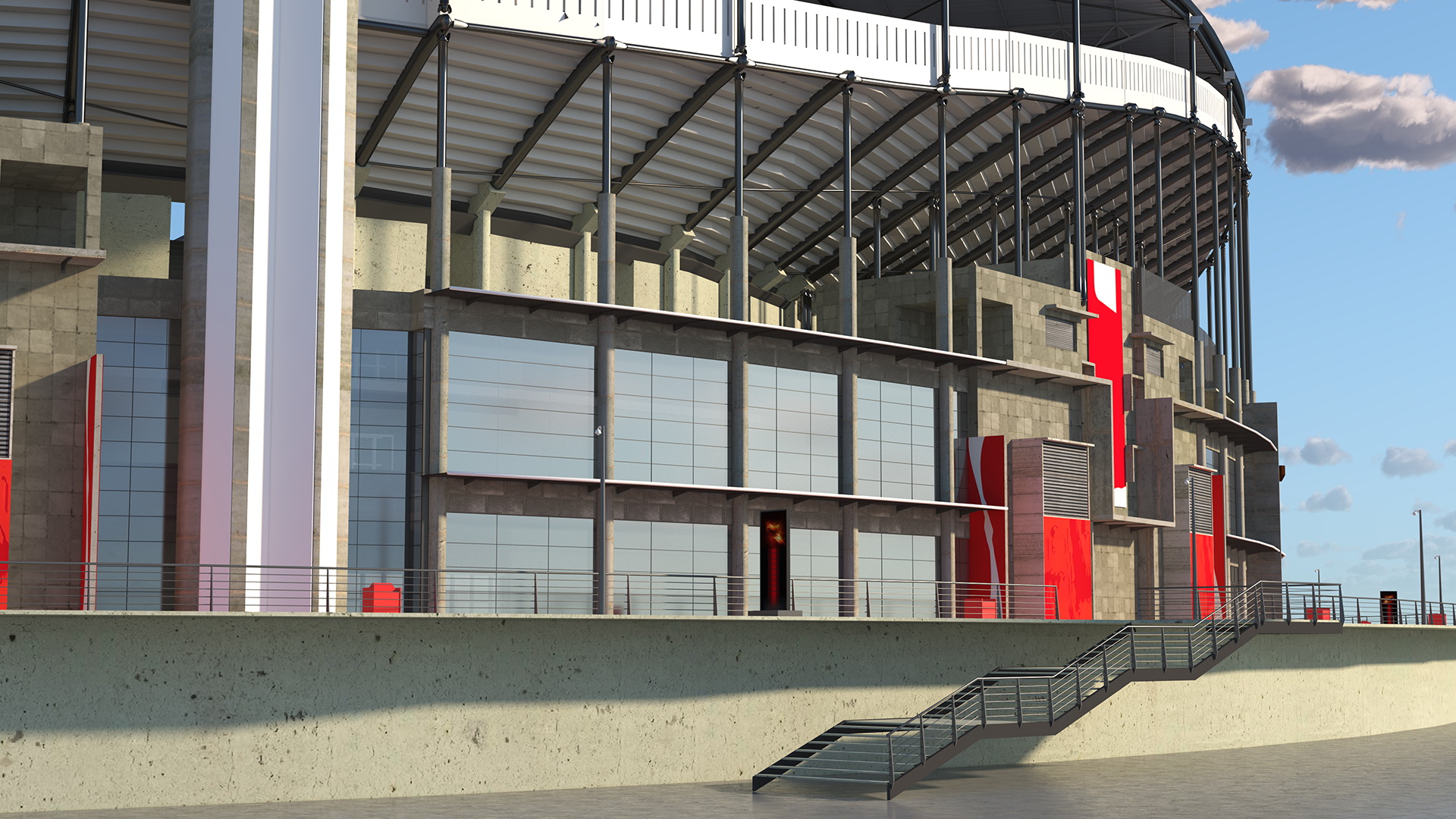 3D Sports Soccer Stadium