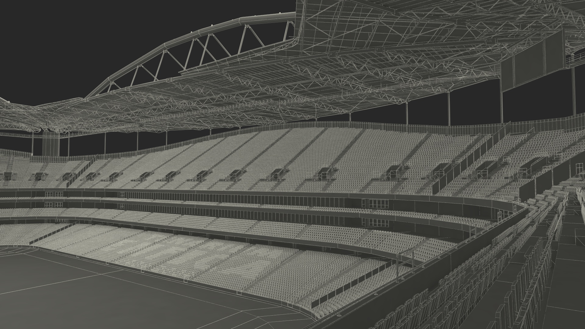 3D Sports Soccer Stadium