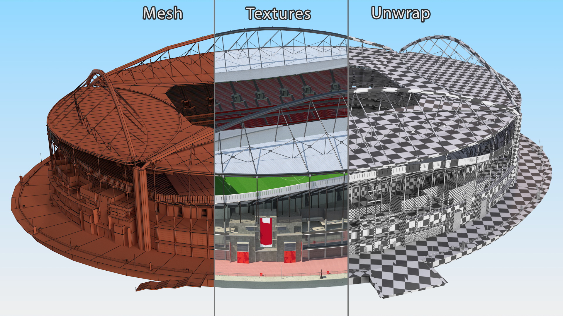 3D Sports Soccer Stadium