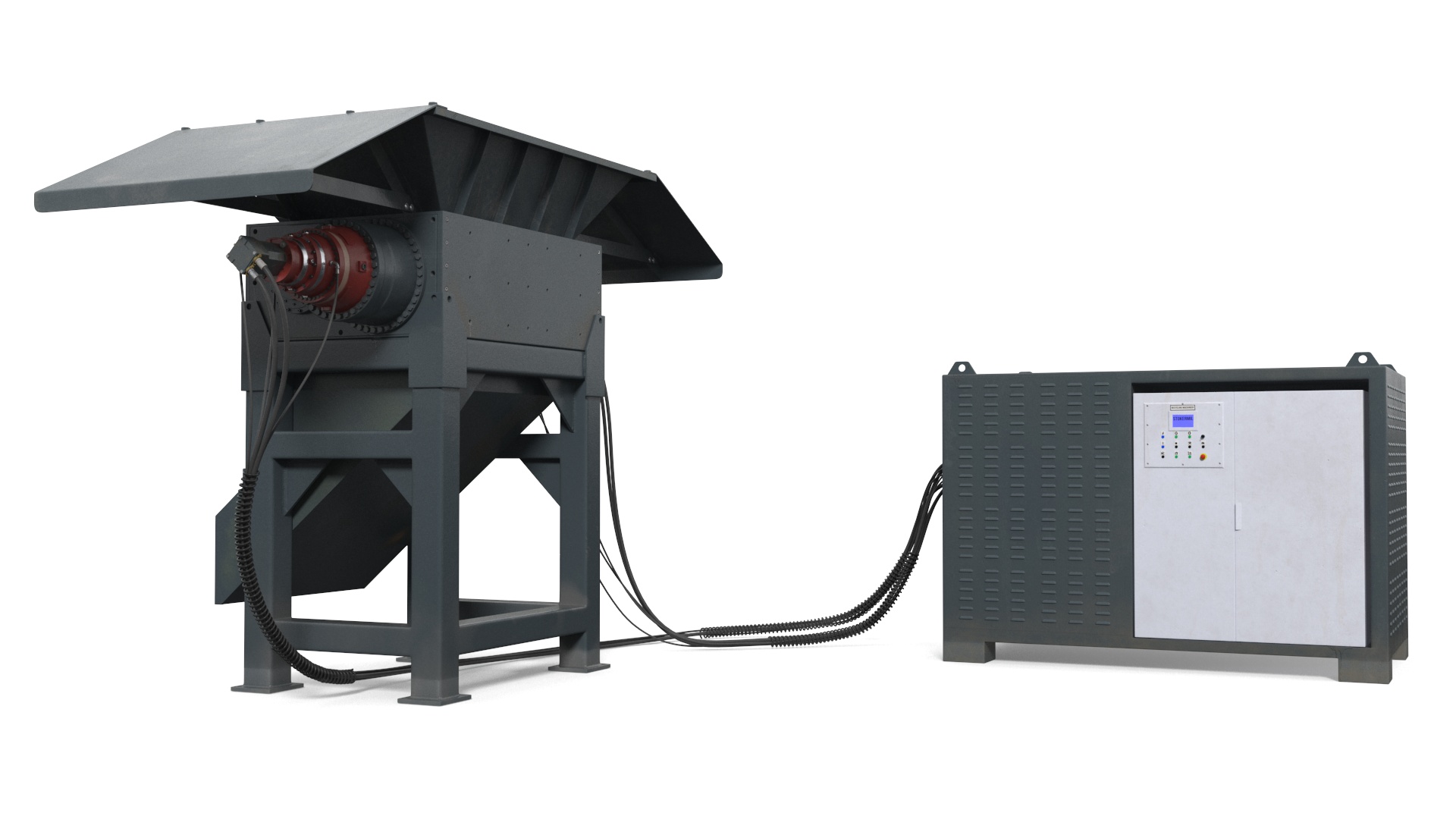 3D model Industrial Metal Shredder