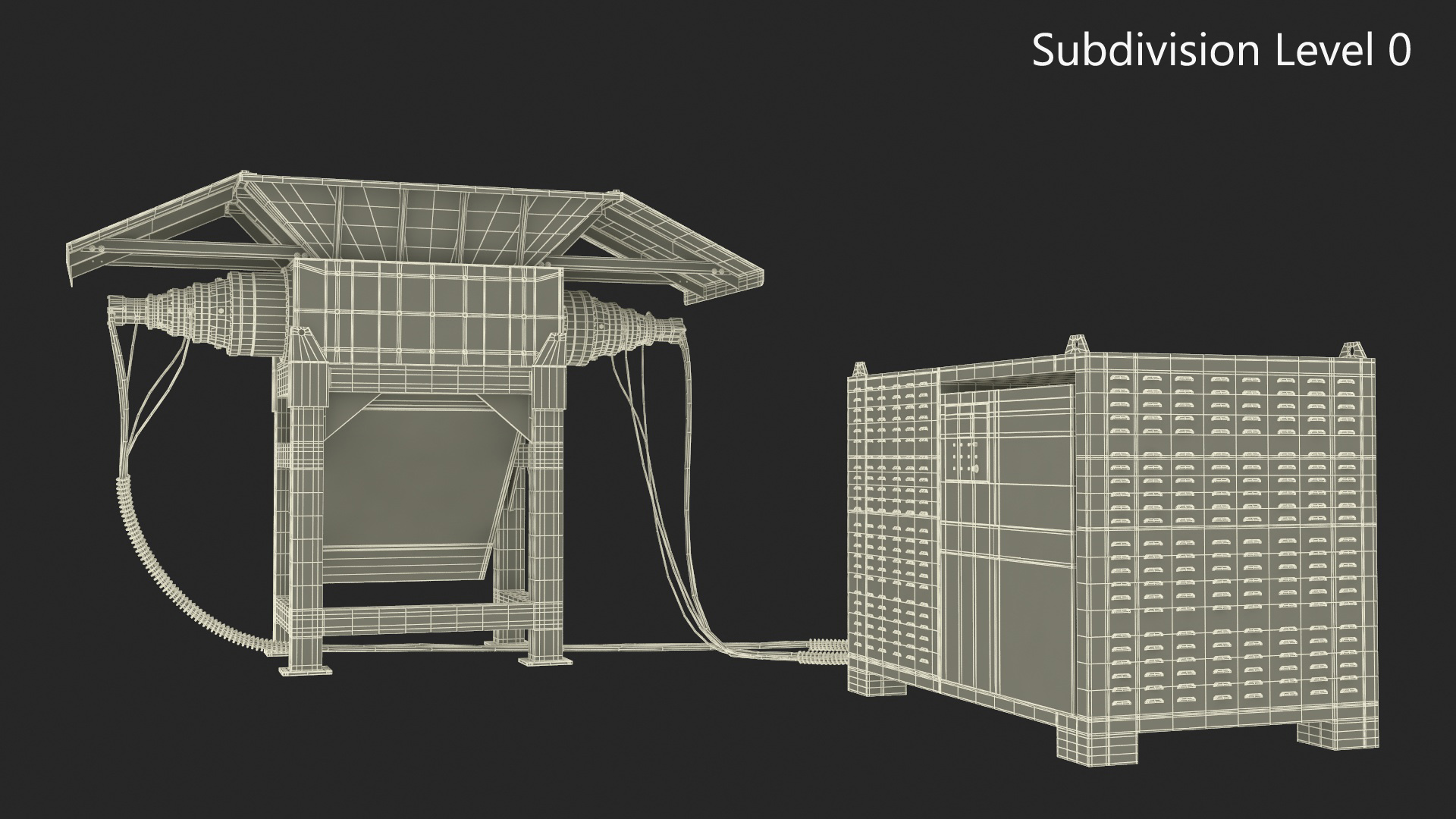 3D model Industrial Metal Shredder