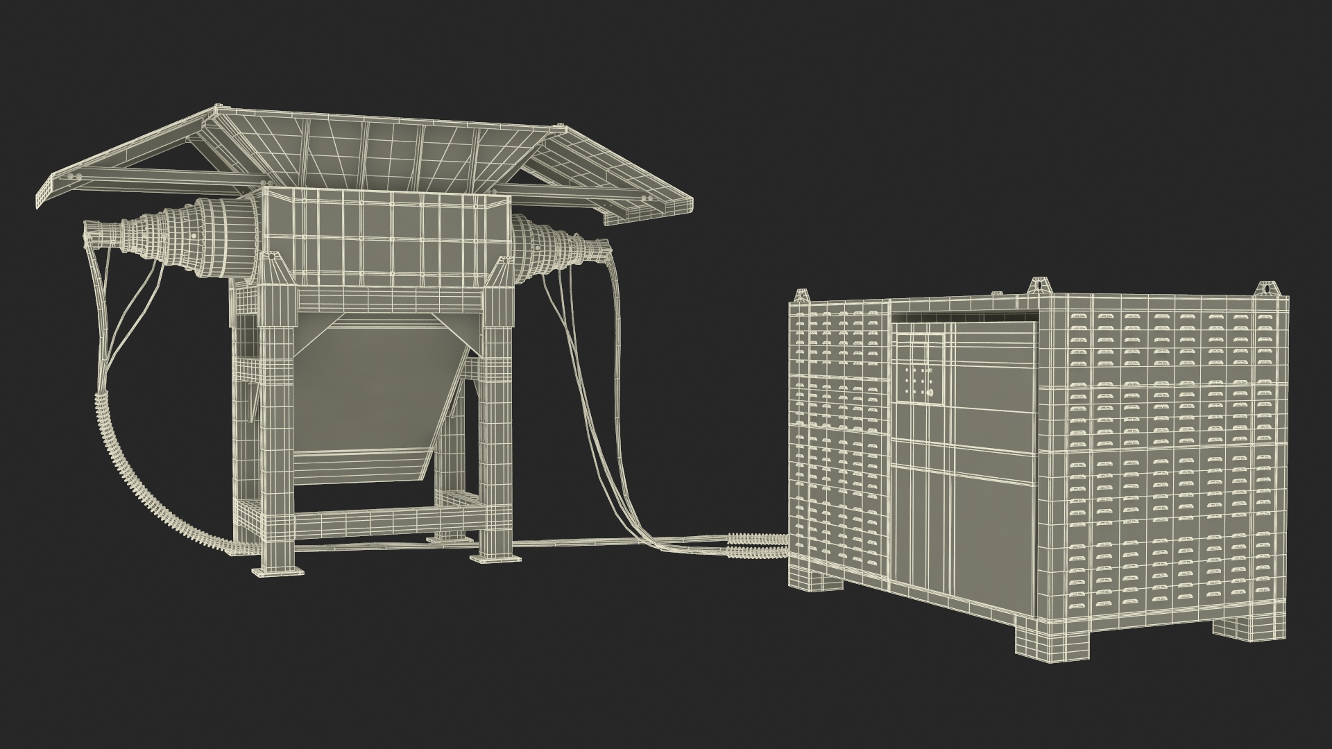 3D model Industrial Metal Shredder