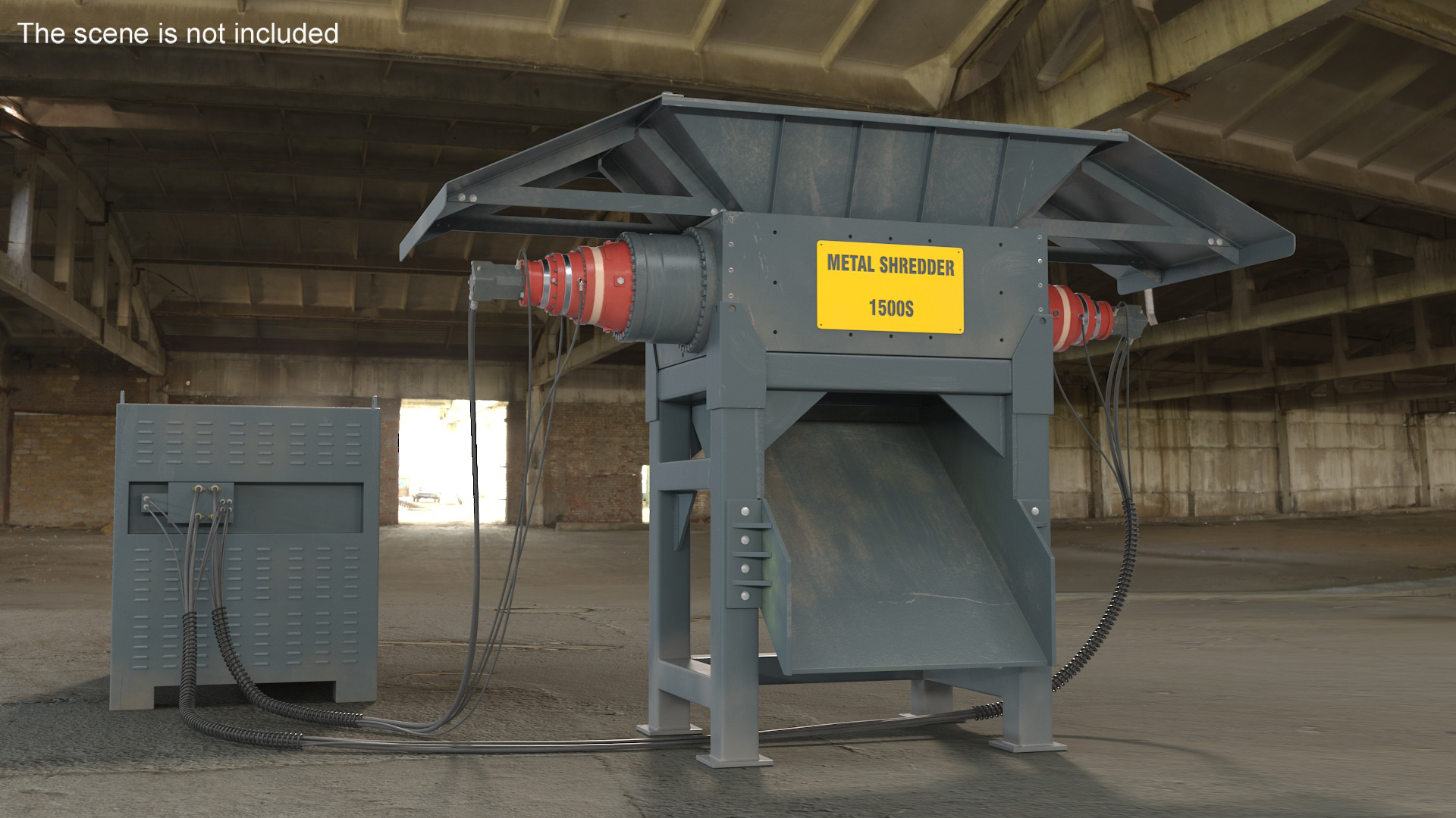 3D model Industrial Metal Shredder