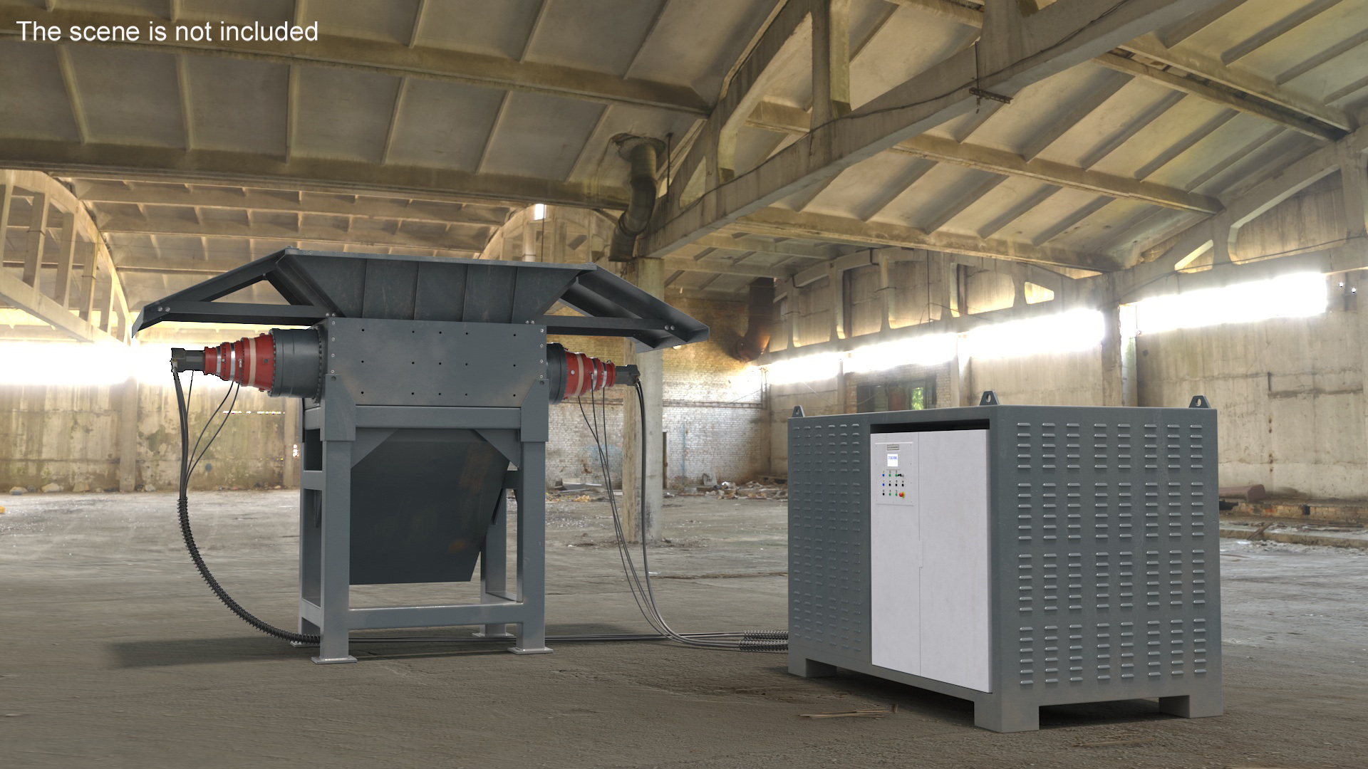 3D model Industrial Metal Shredder