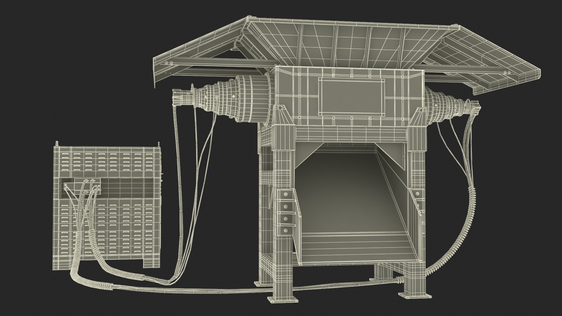 3D model Industrial Metal Shredder