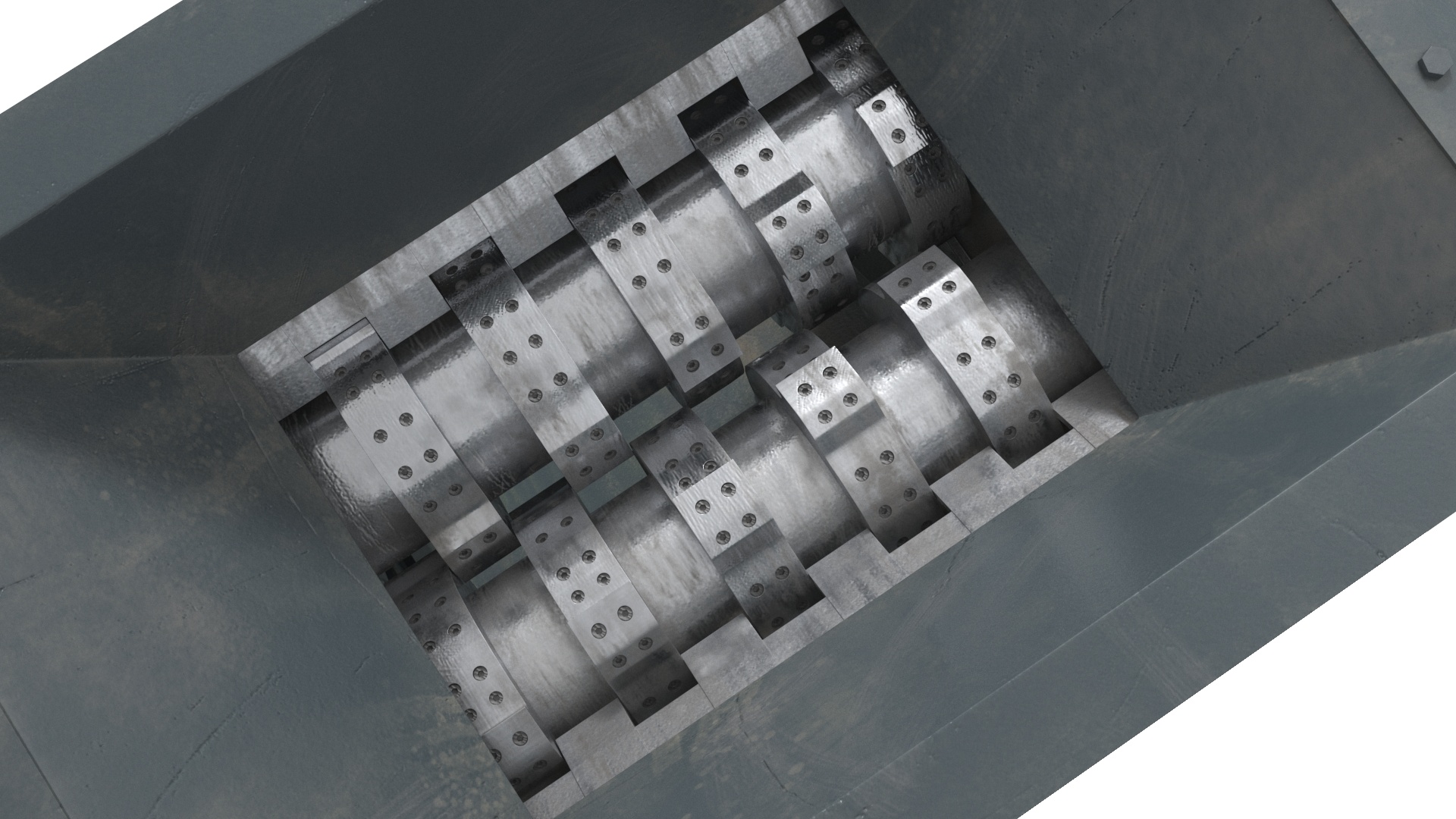 3D model Industrial Metal Shredder
