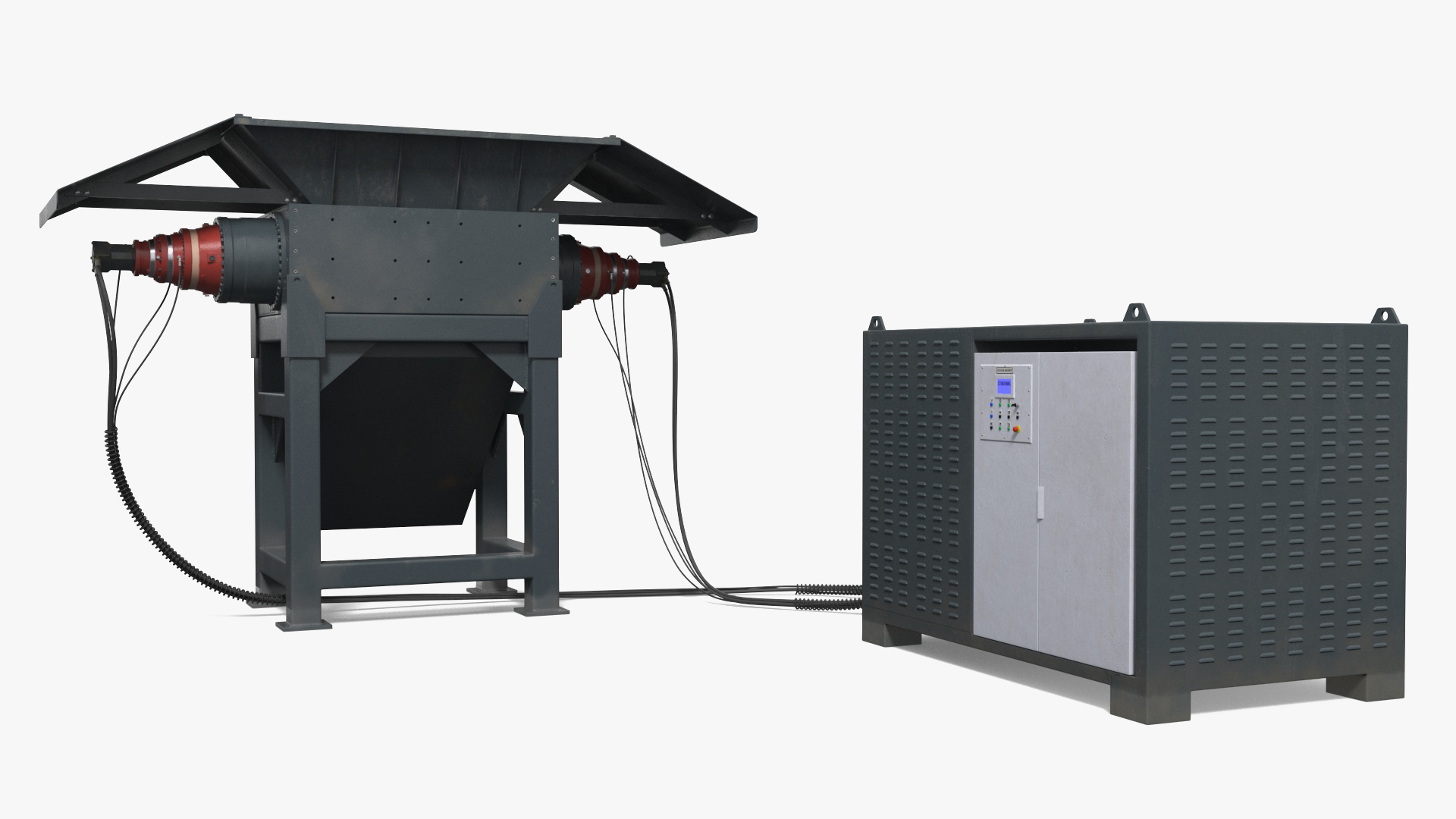 3D model Industrial Metal Shredder