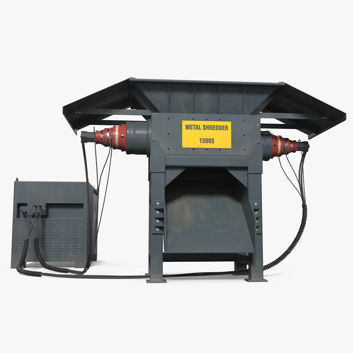 3D model Industrial Metal Shredder