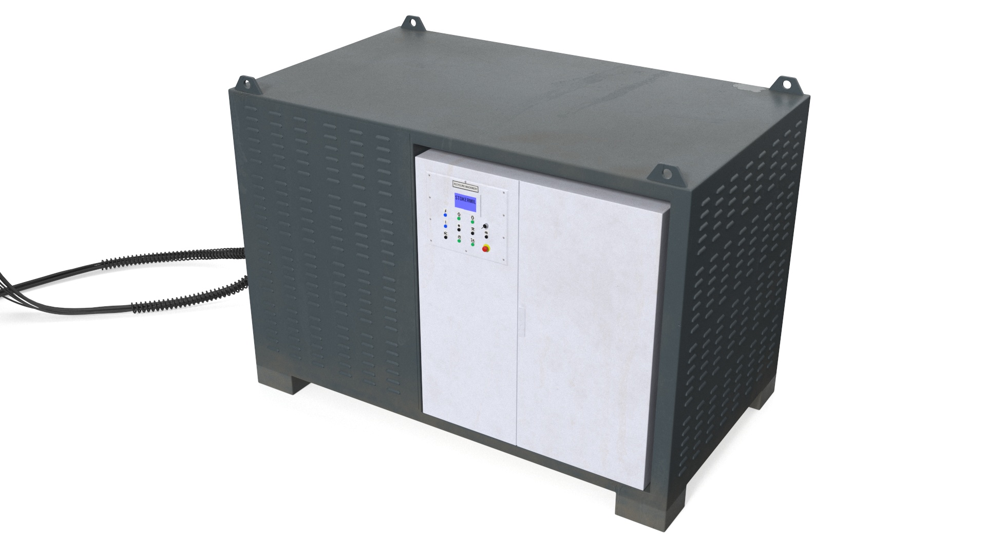 3D model Industrial Metal Shredder