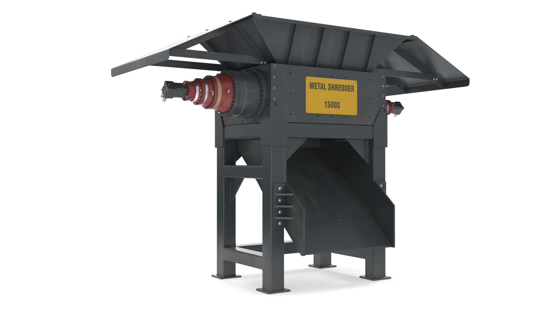 3D model Industrial Metal Shredder