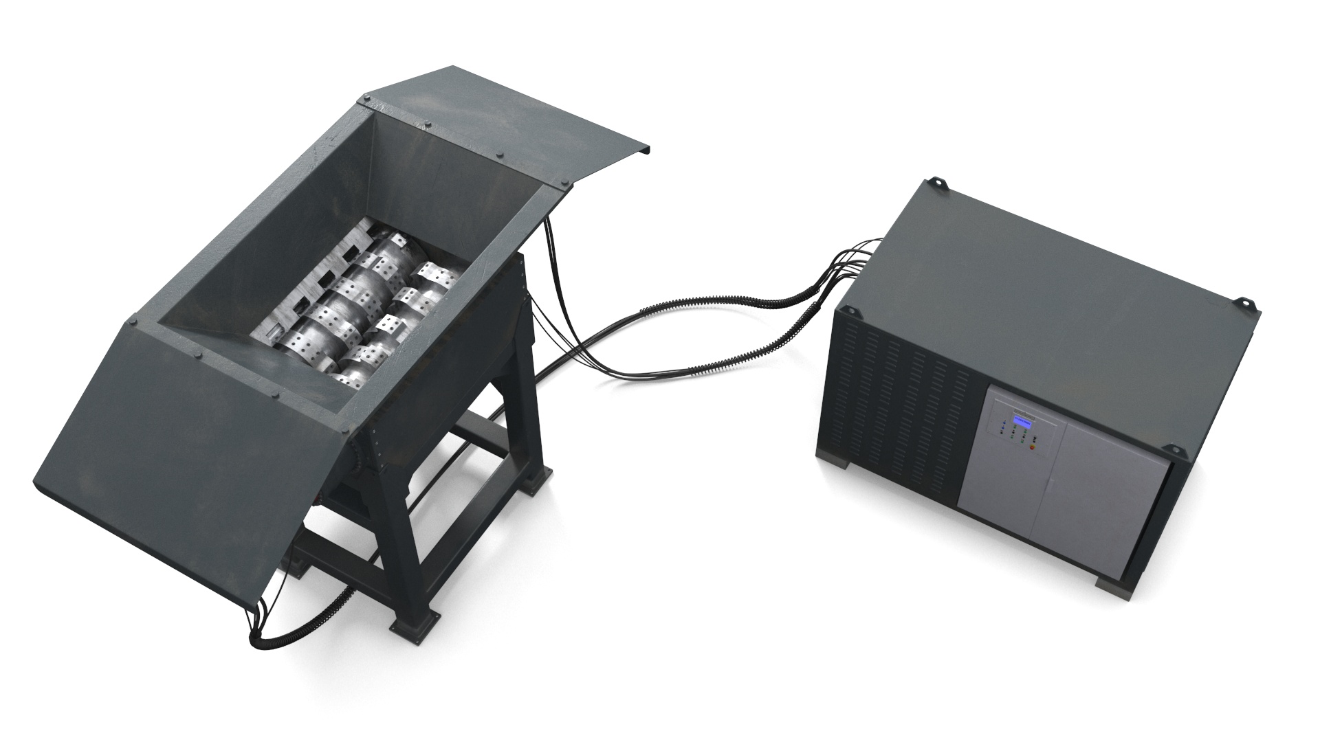 3D model Industrial Metal Shredder
