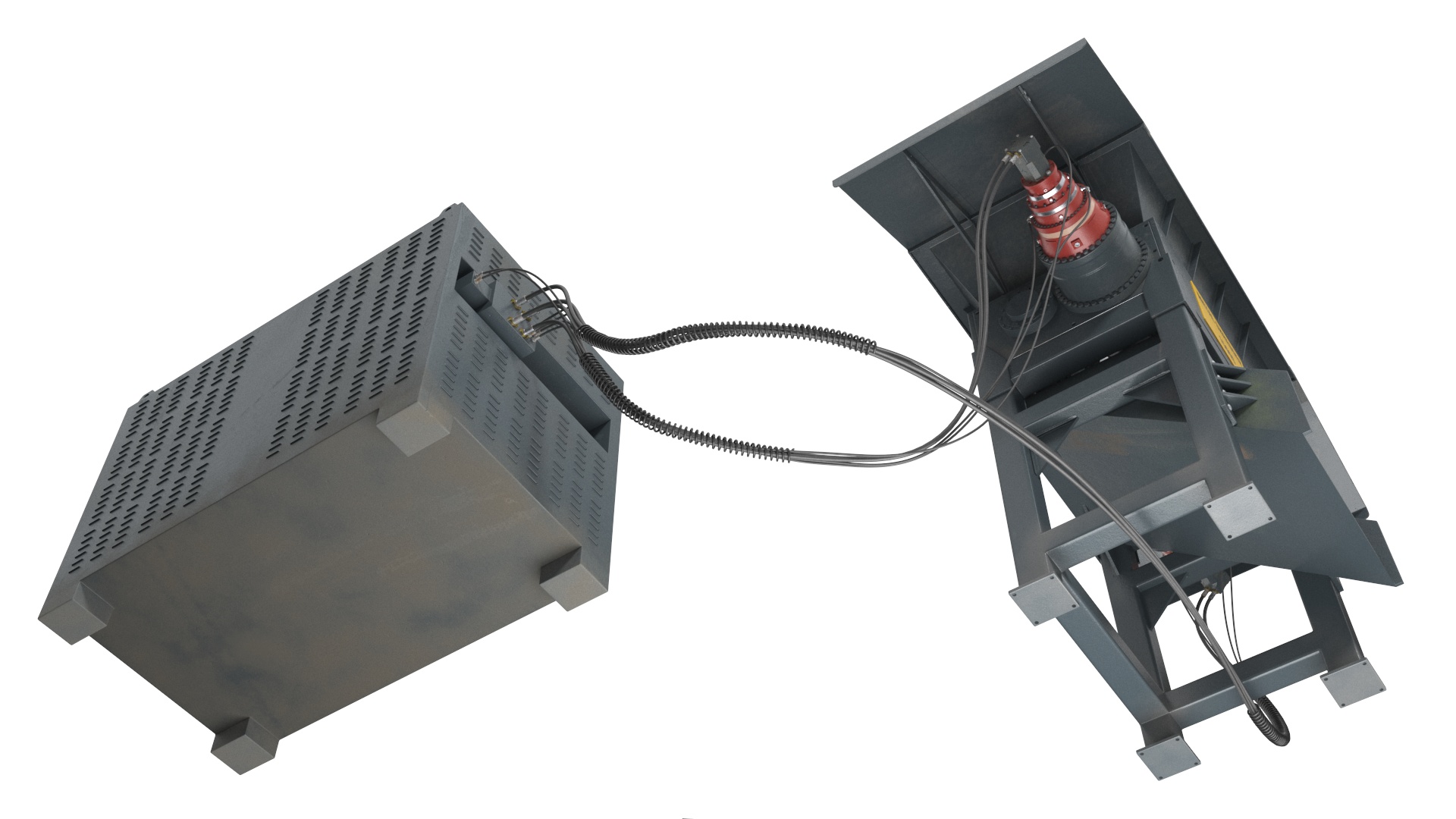 3D model Industrial Metal Shredder