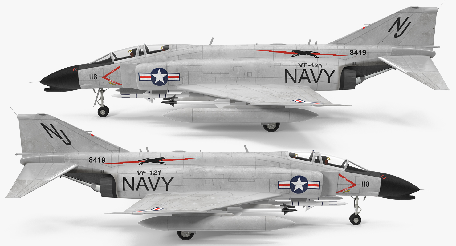 F 4 Phantom II US Navy 3D
