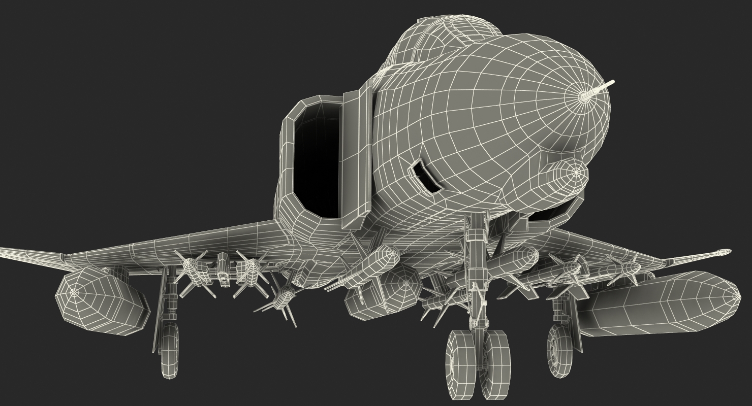 F 4 Phantom II US Navy 3D