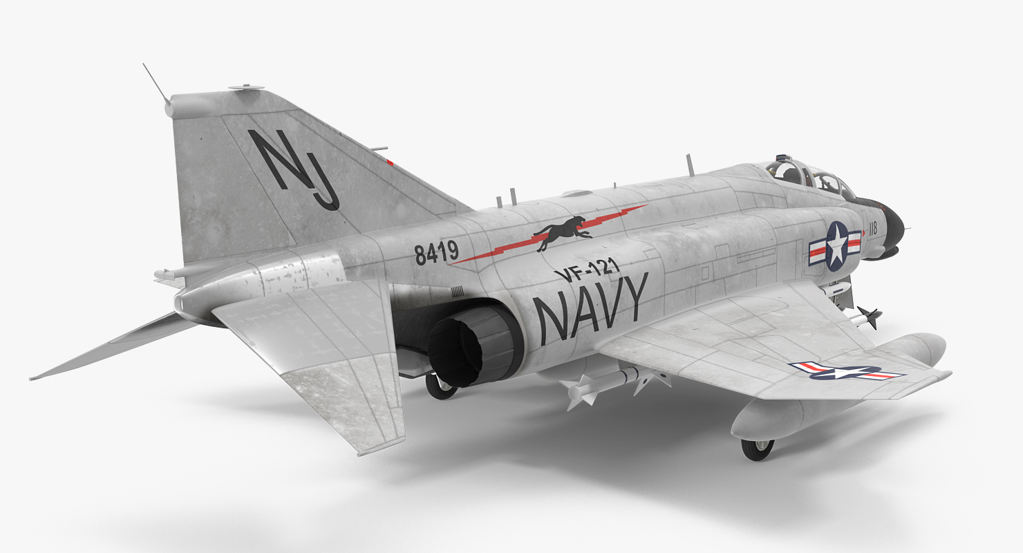 F 4 Phantom II US Navy 3D