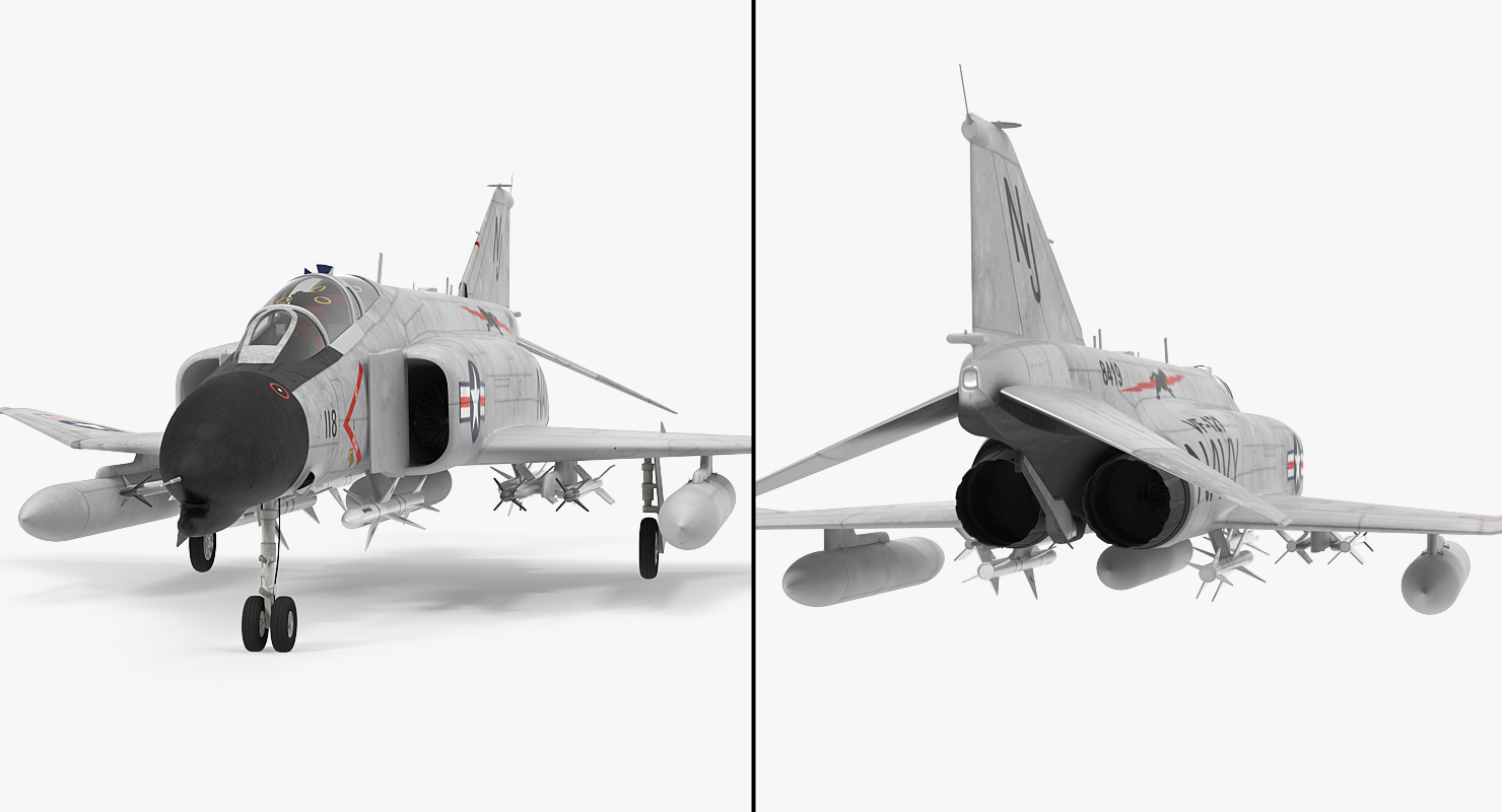 F 4 Phantom II US Navy 3D
