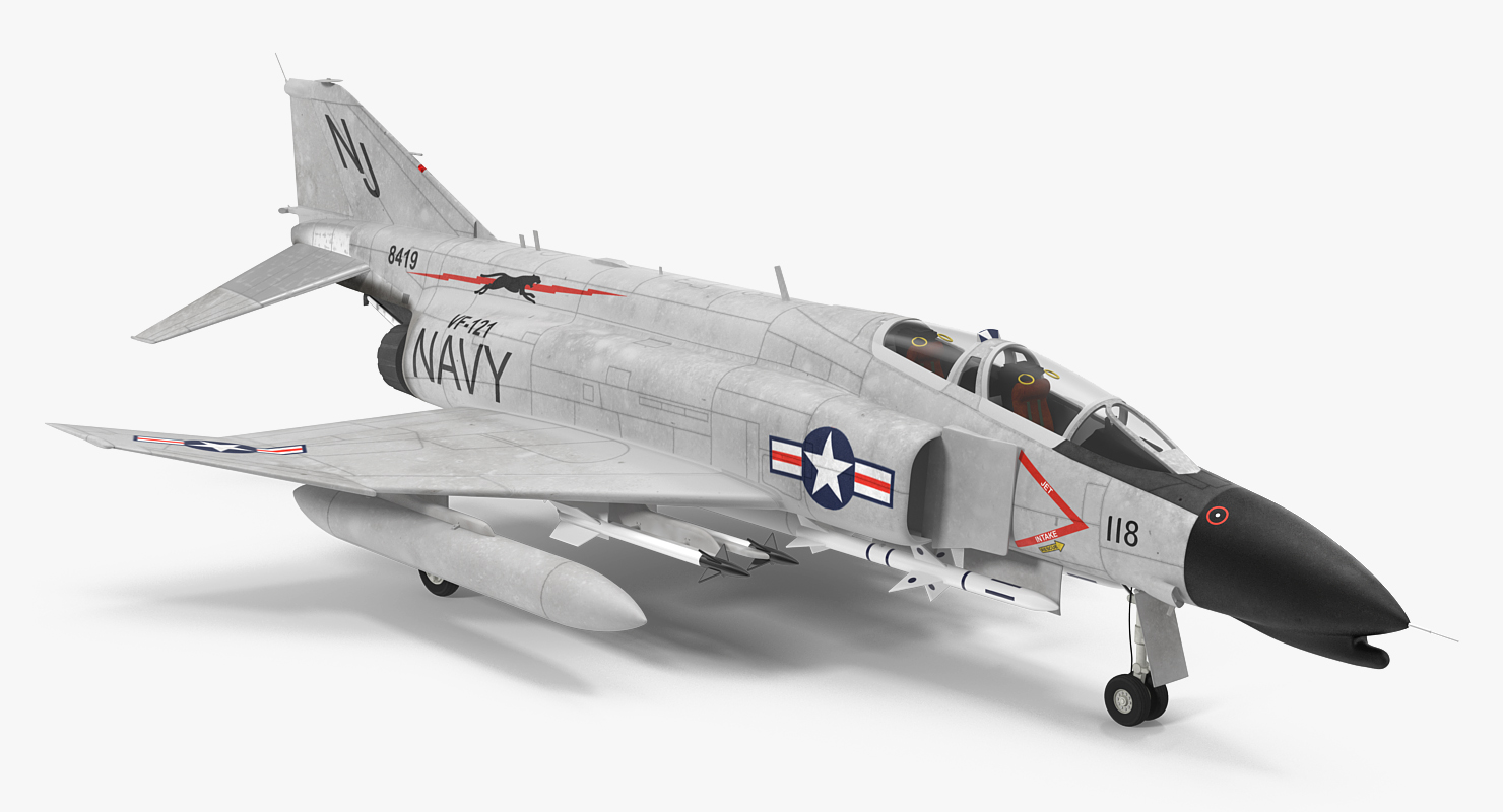 F 4 Phantom II US Navy 3D