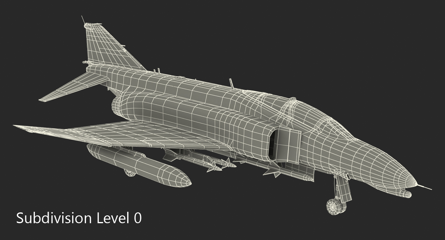 F 4 Phantom II US Navy 3D