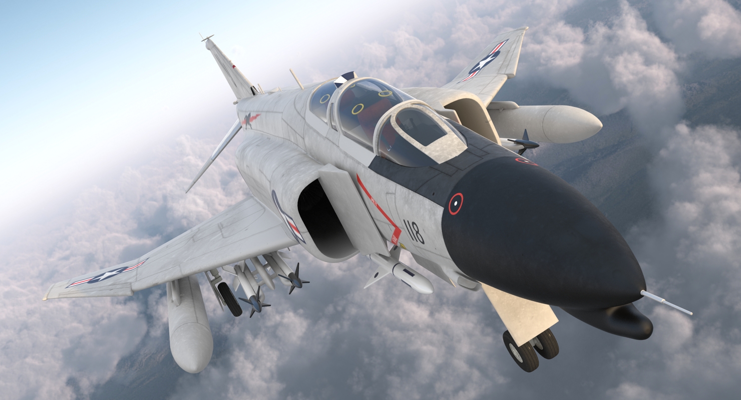 F 4 Phantom II US Navy 3D