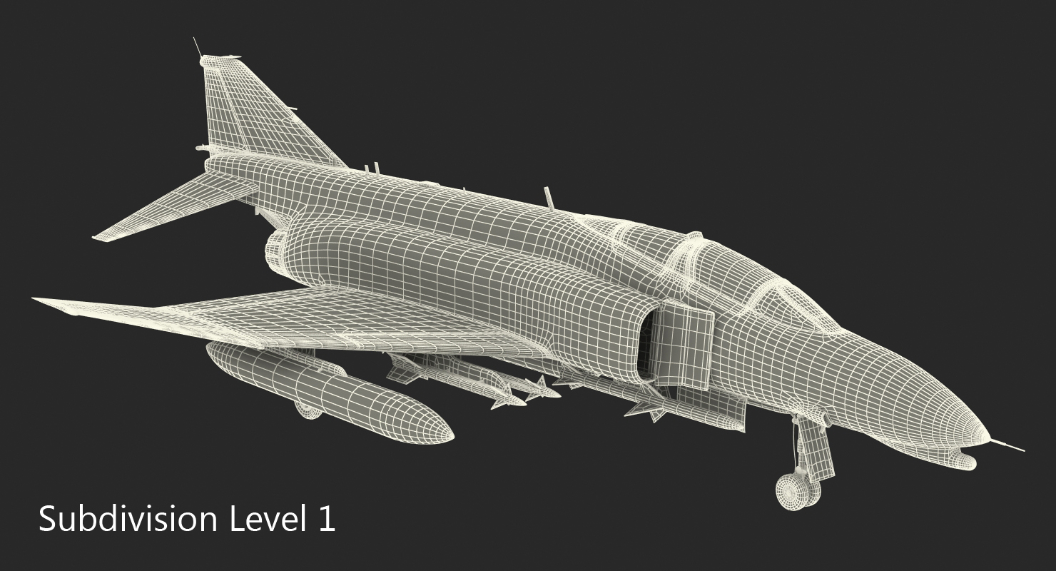 F 4 Phantom II US Navy 3D