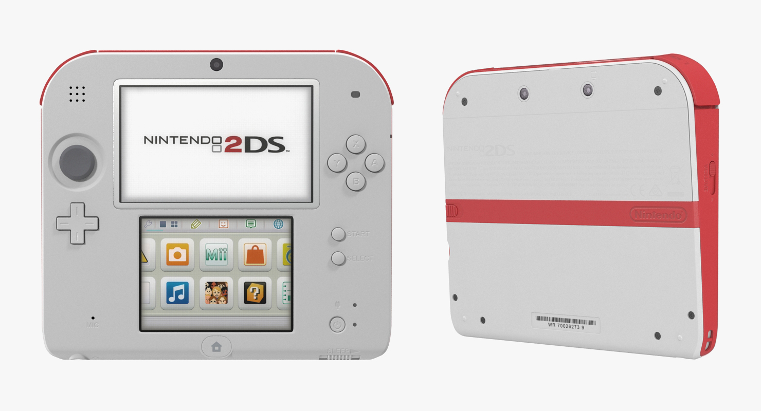 Handheld Console Nintendo 2DS 3D model