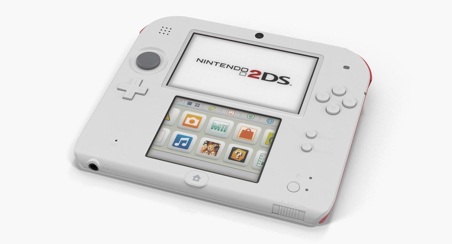 Handheld Console Nintendo 2DS 3D model