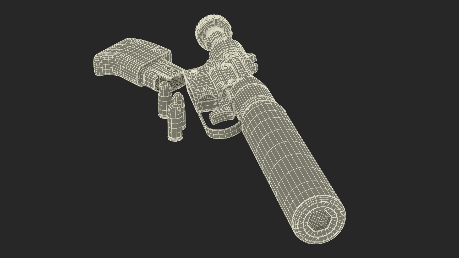 Disassembled Veterinary Pistol VP9 3D model