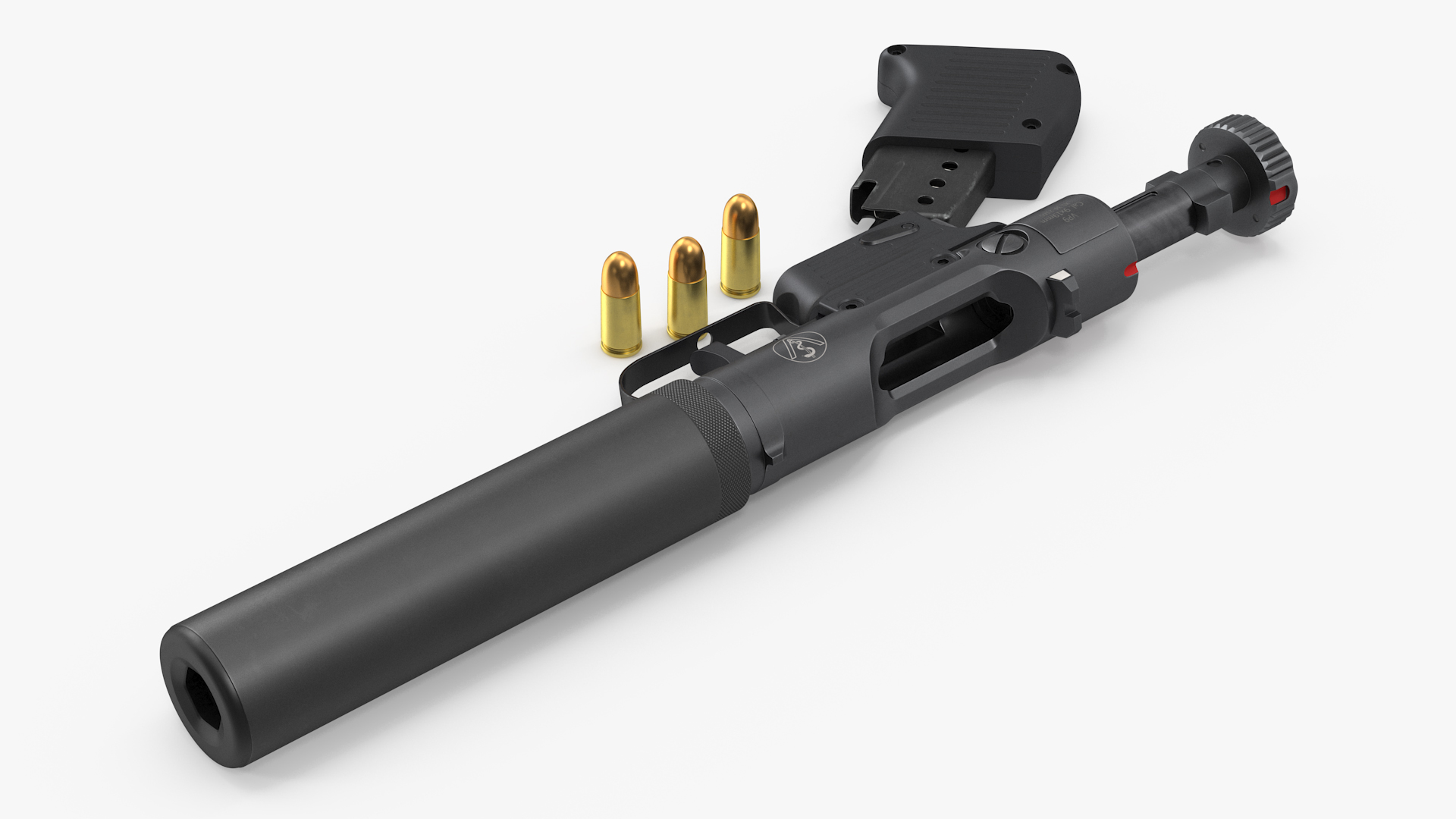 Disassembled Veterinary Pistol VP9 3D model