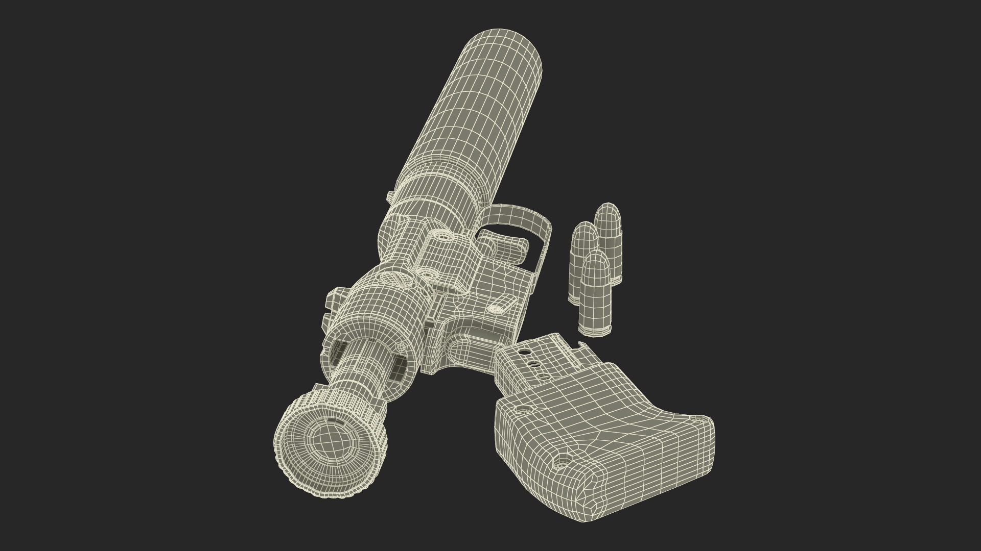 Disassembled Veterinary Pistol VP9 3D model